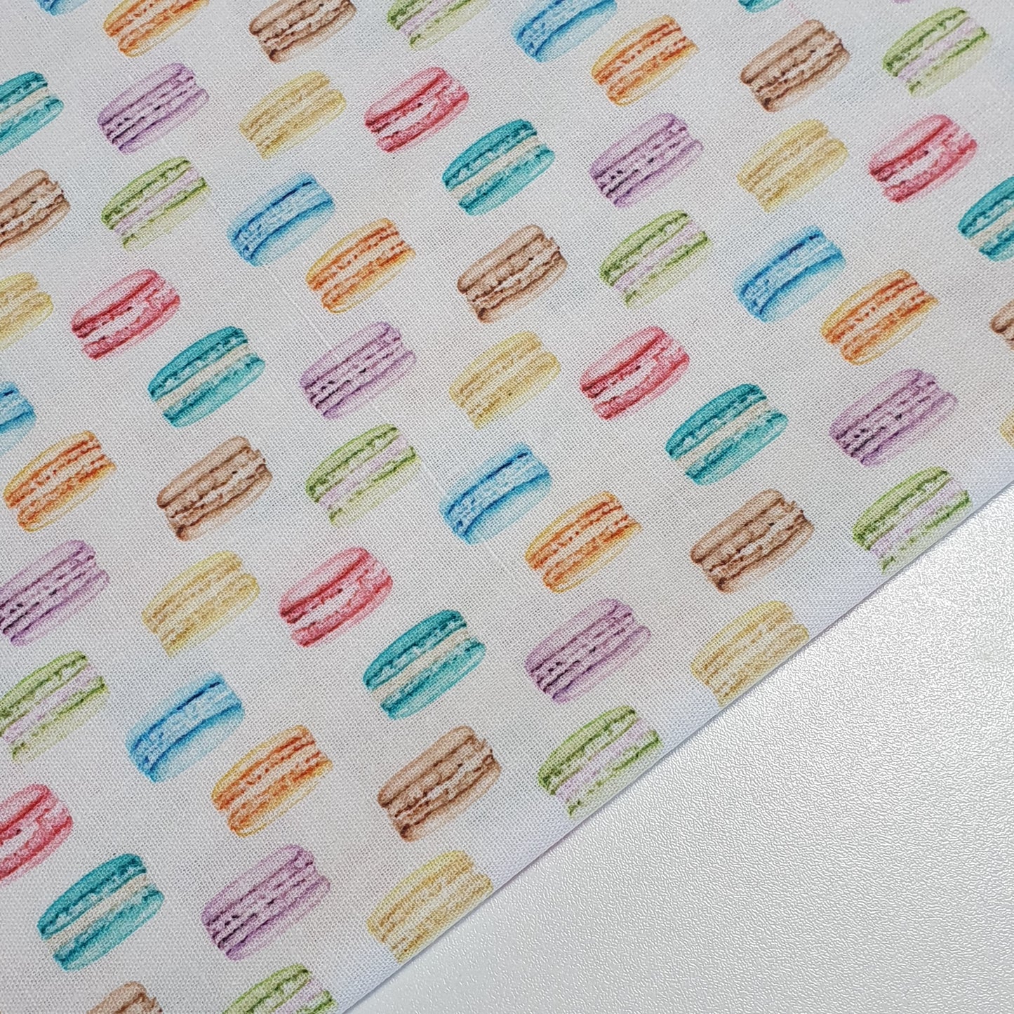 Deliciously Sweet 100% Cotton Fabric: Treats, Fruits & Macarons - 44” Wide for Quilting (Macrons)