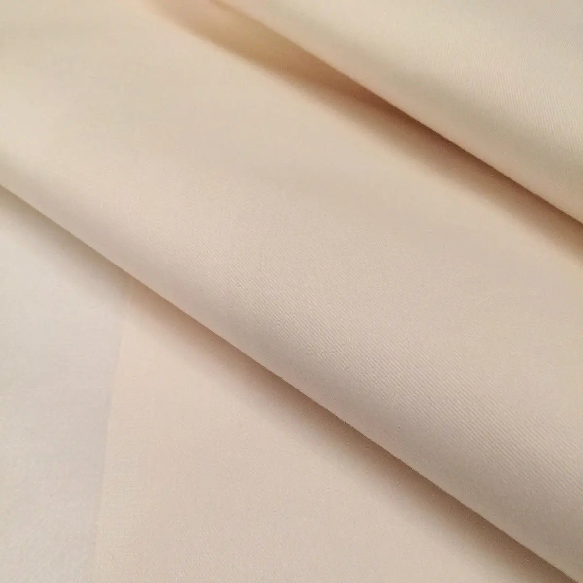 Ivory 54" Bonded Satin Twill Curtain Blind Interlining | 140cm Wide β Sold by the Meter