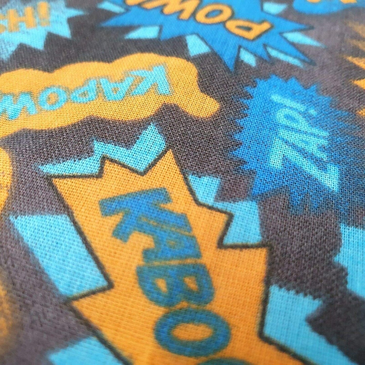 Superhero Comic POW Polycotton Fabric – 44" Wide Kids Costume & Craft Material