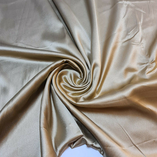 Satin Charmeuse Glossy Silky Polyester Fabric – 44" Wide – Bridal Dress, Craft & Event Material – 23m Bolt/Roll