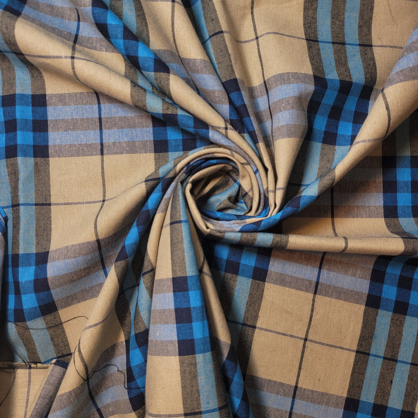 100% Cotton Tartan & Check Plaid Fabric – 58" Wide Stripe Dress, Quilting & Craft Material by the Metre