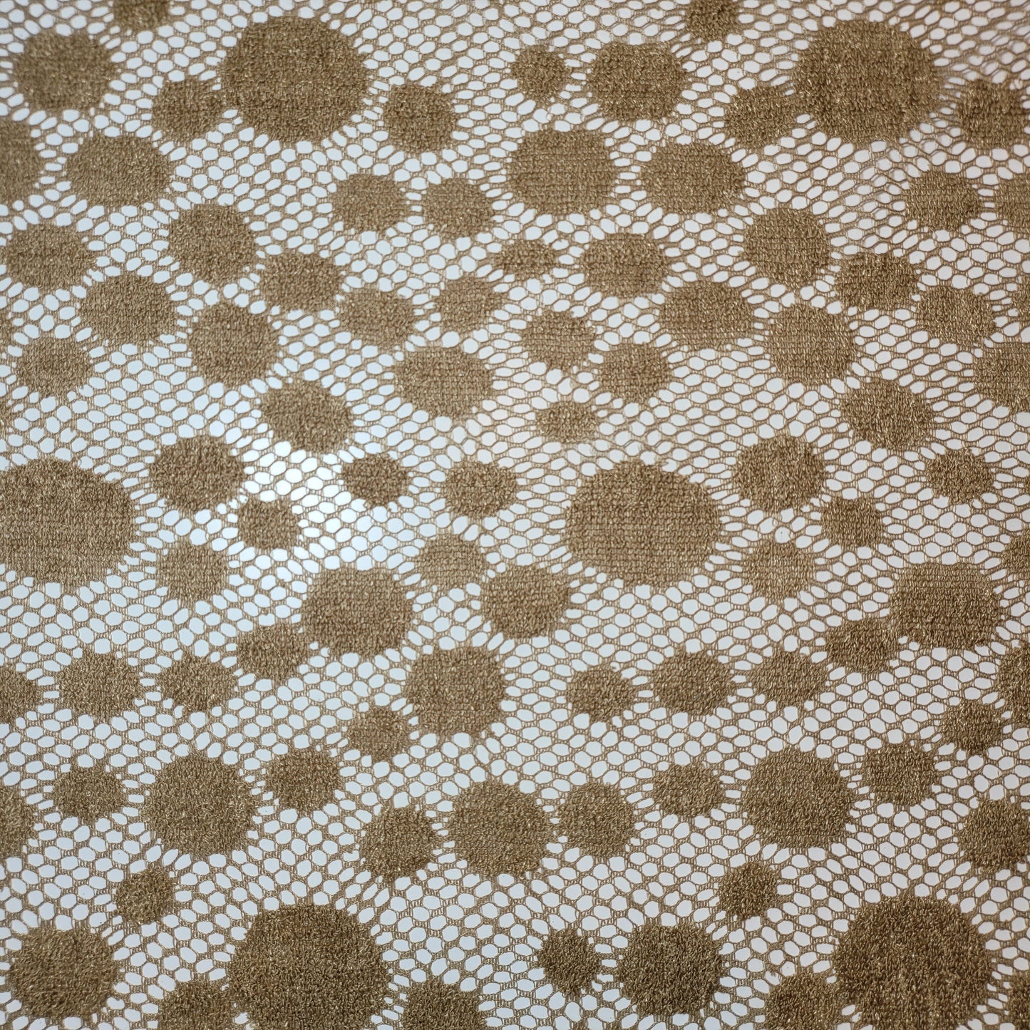 Floral Bridal Lace Fabric – 58" Wide Polyester Mesh & Elastane Blend Dress Material by the Meter