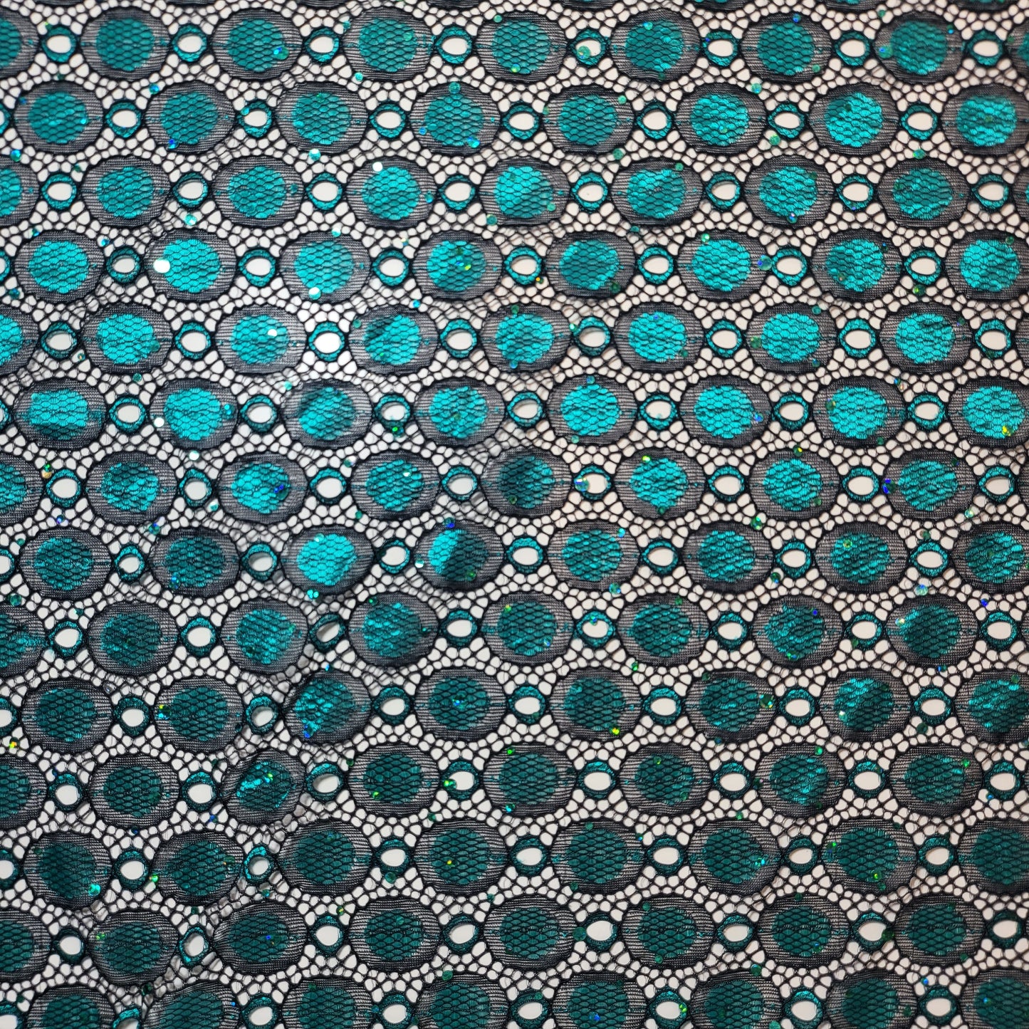 Floral Bridal Lace Fabric – 58" Wide Polyester Mesh & Elastane Blend Dress Material by the Meter