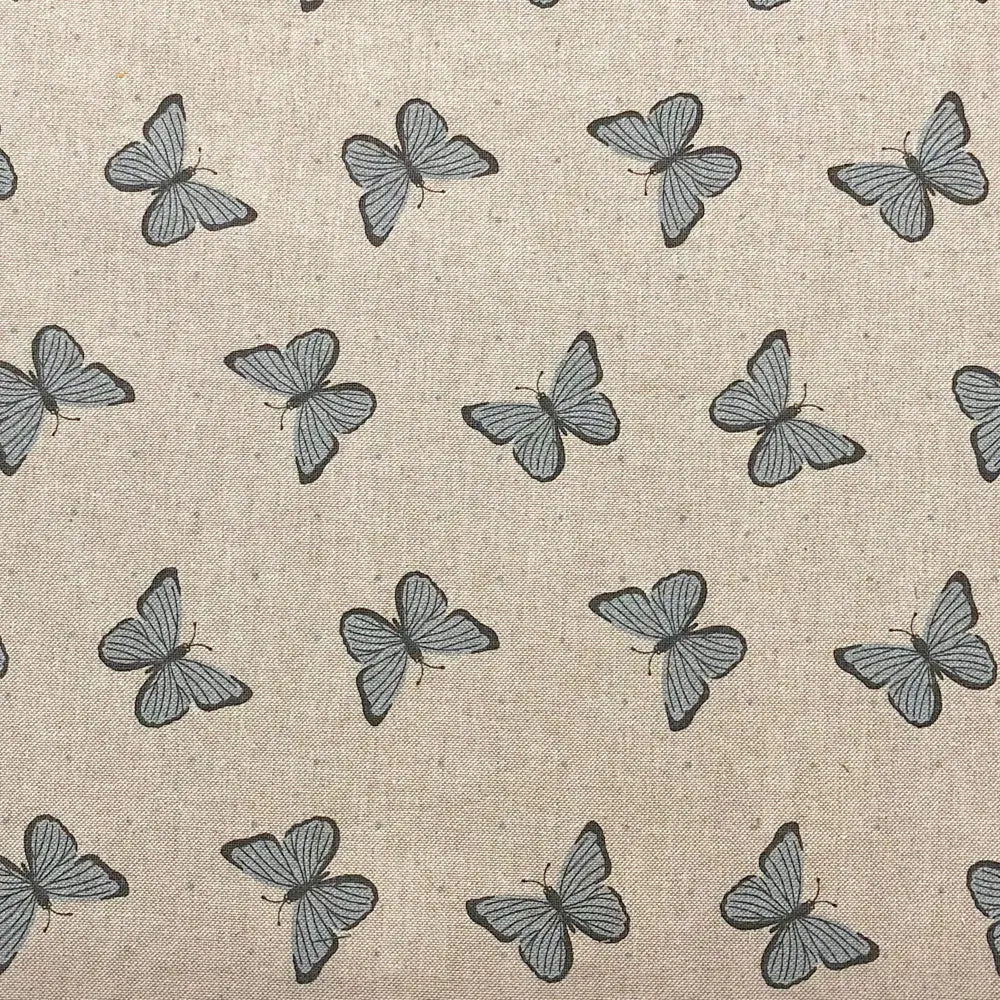 Linen Butterflies Blue (CL012)