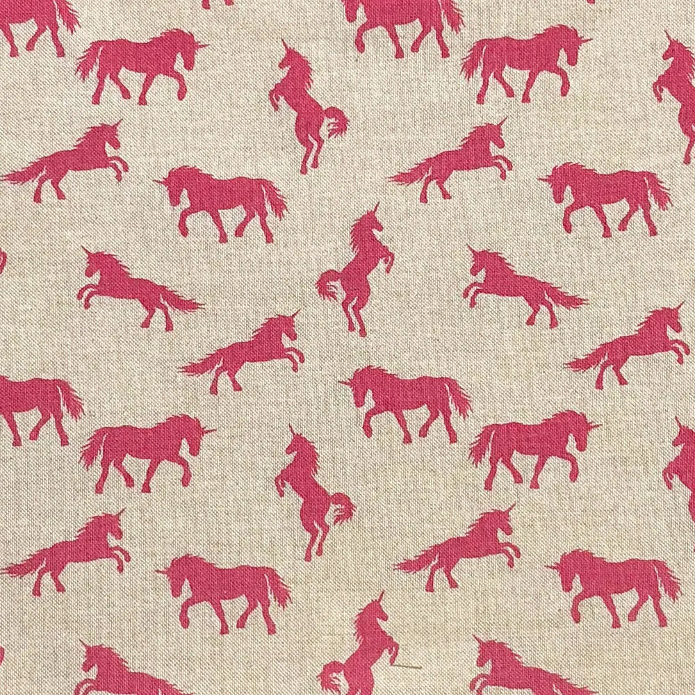 Linen Unicorns Pink (CL026)