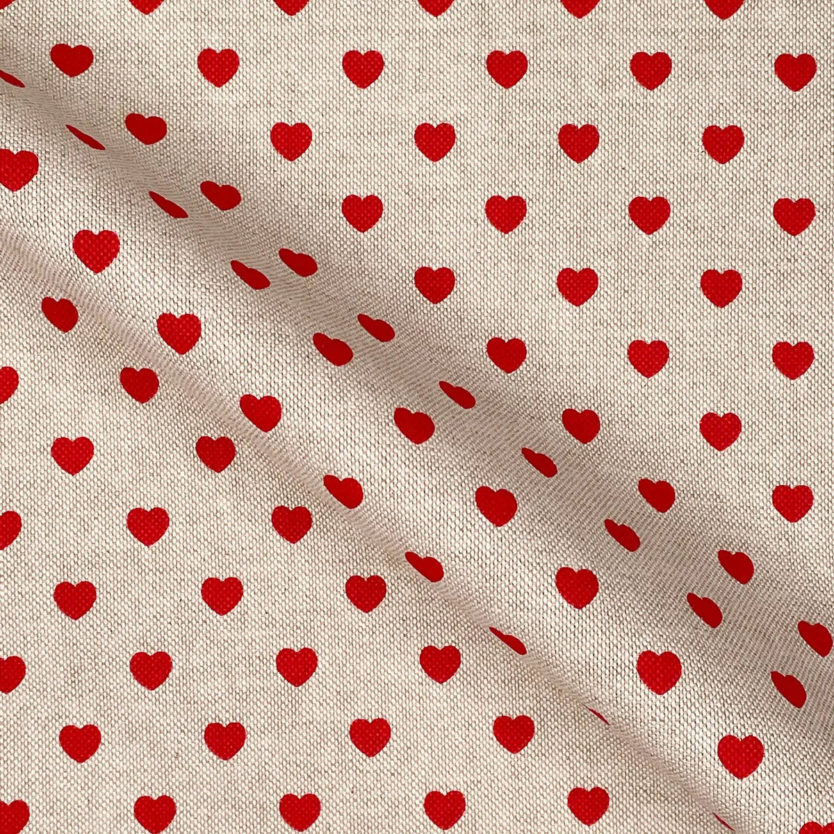 Linen Hearts Red (CL062)