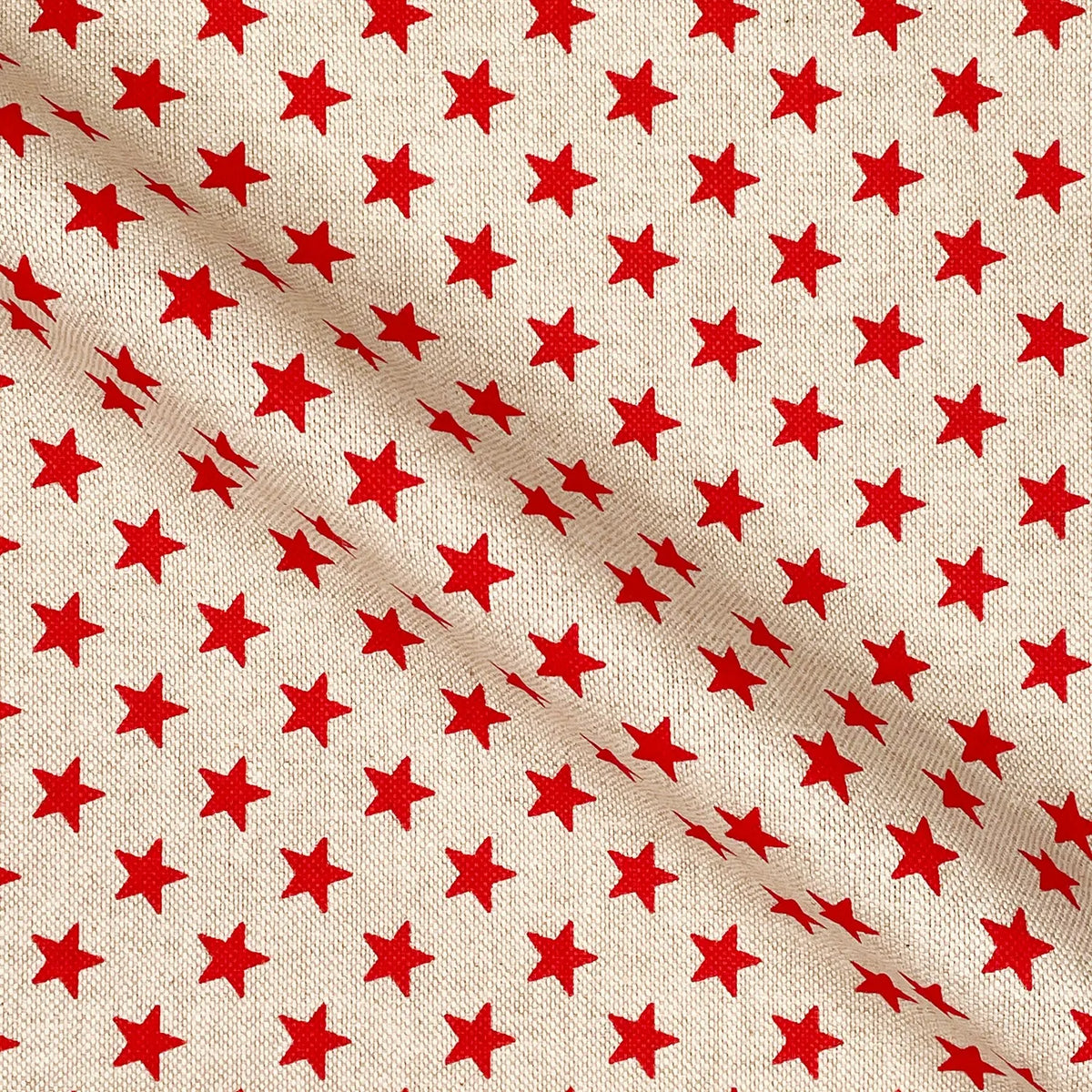 Linen Stars Red (CL071)