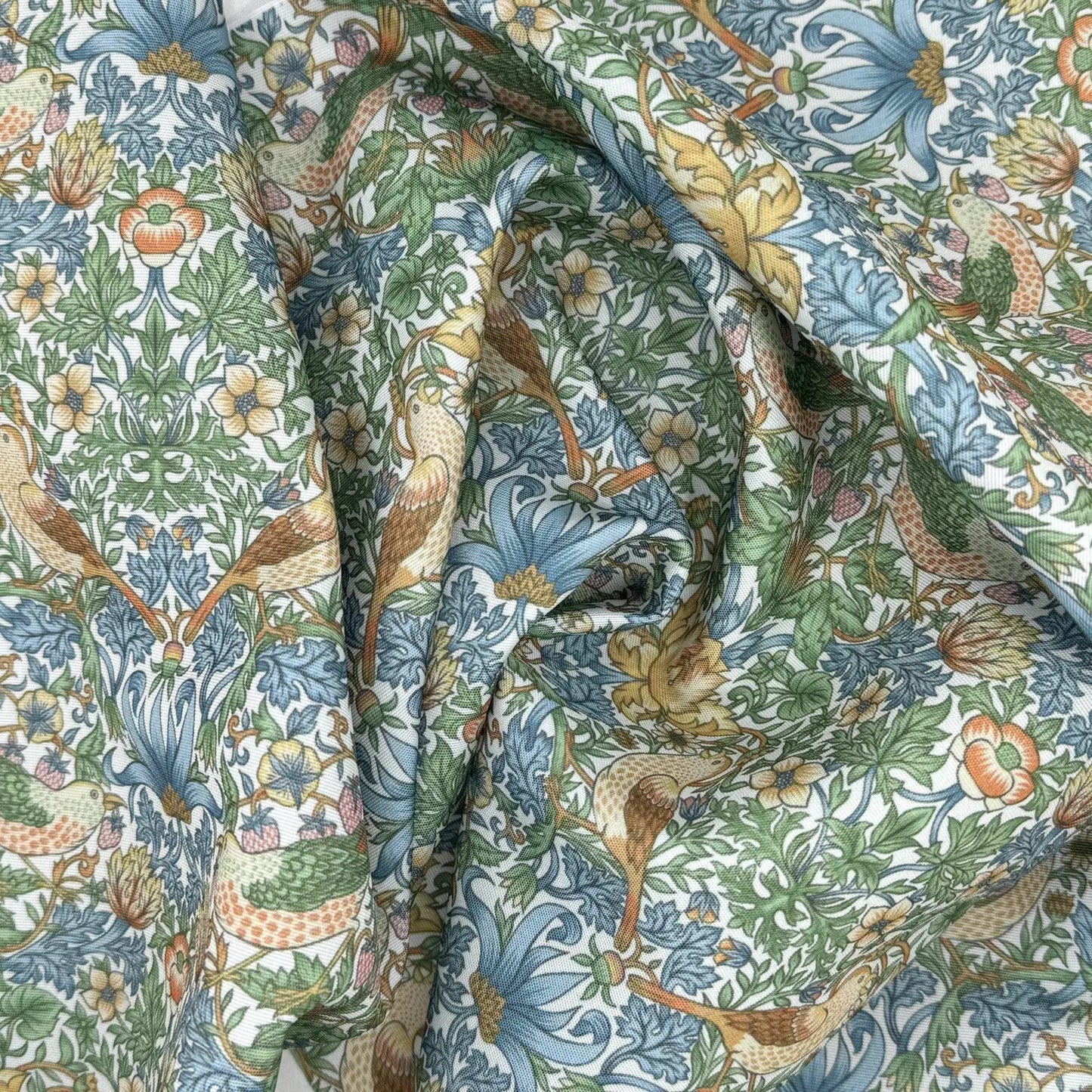 William Morris Water Repellent Outdoor Fabric | 59" (150cm) Wide 270gsm UV Resistant PU Coated โ Sold by the Meter