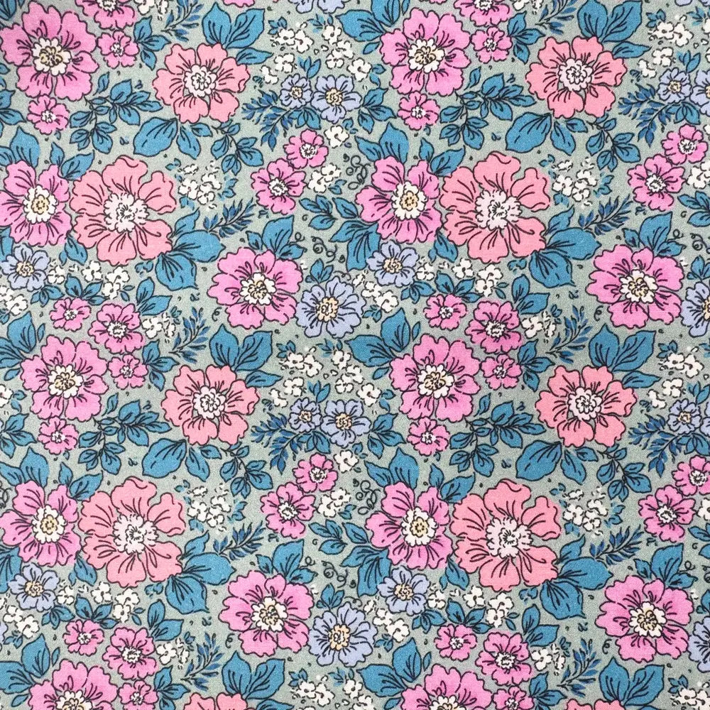 100% Cotton Percale Fabric | 44" (112cm) Wide Lightweight 200 Thread Count Dressmaking & Craft Material β Mix Designs β Sold by the Meter