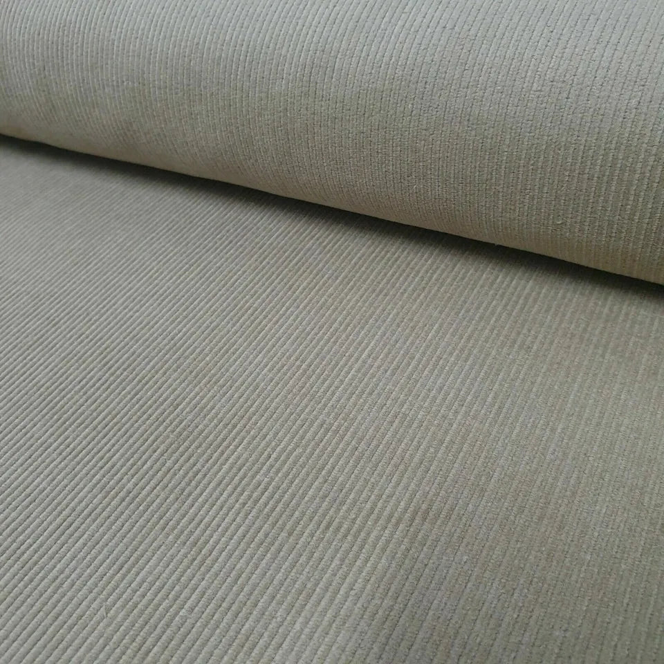 Italian 100% Cotton Velvet Corduroy Fabric – 58" Wide Plain & Printed Jumbo / Needle Cord for Upholstery & Dressmaking Camel