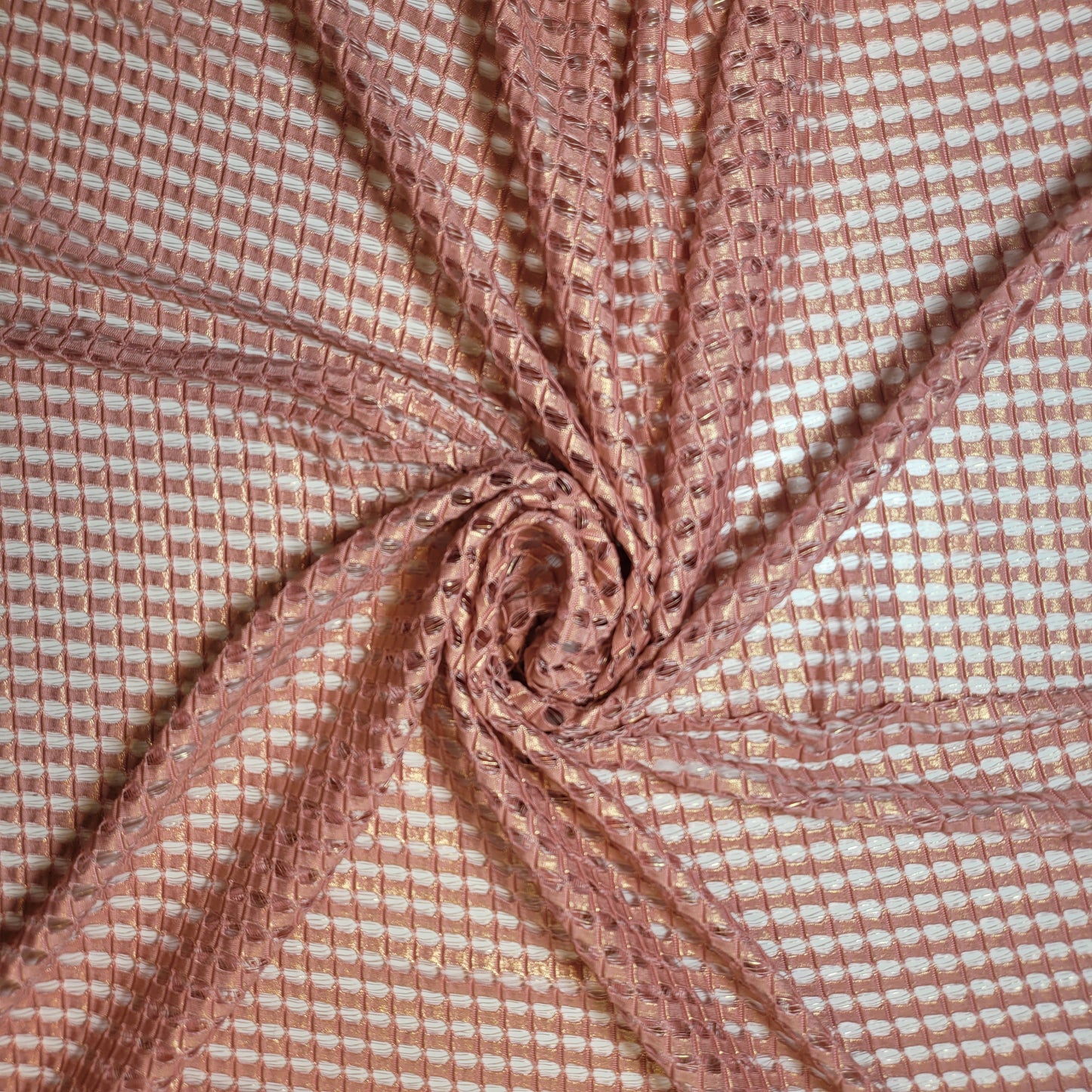 Floral Bridal Lace Fabric – 58" Wide Polyester Mesh & Elastane Blend Dress Material by the Meter