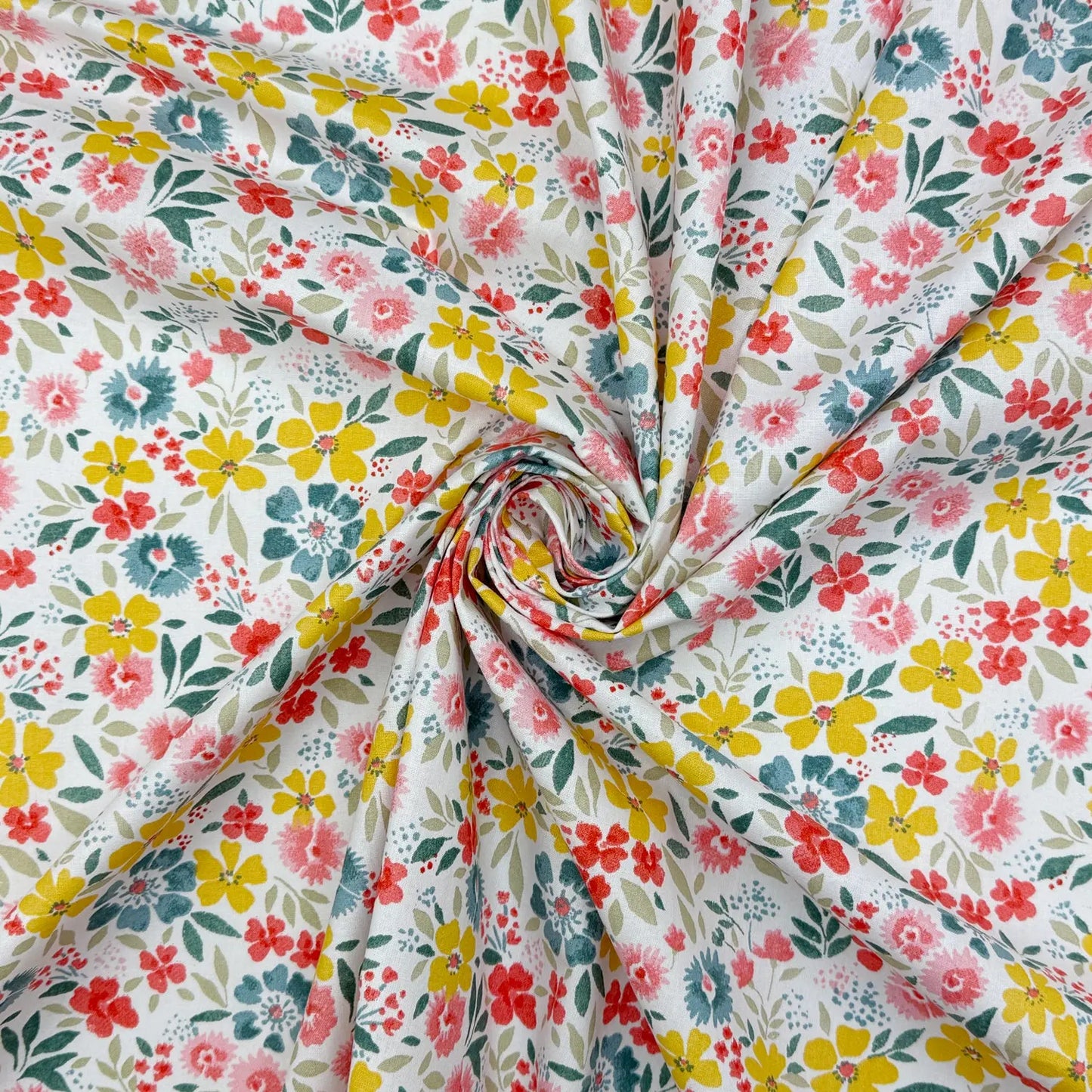 Printed Cotton Fabric | Lightweight 100% Cotton 57" (145cm) Wide Dressmaking & Craft Fabric β Sold by the Meter