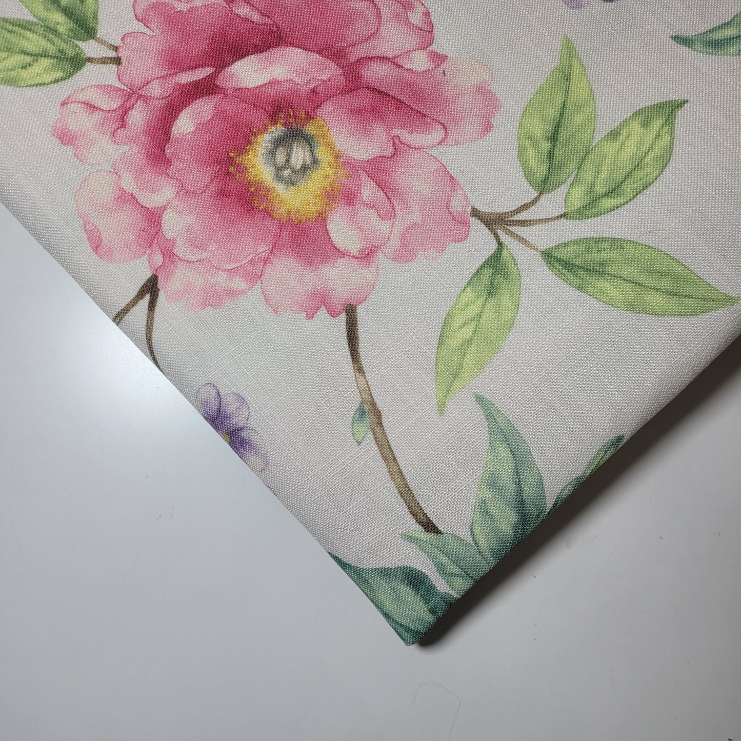 Geometric Stripes & Tartan Chenille Tapestry-Inspired Curtain & Upholstery Fabric – Medium to Heavyweight, 58" Wide (Floral Blossom)