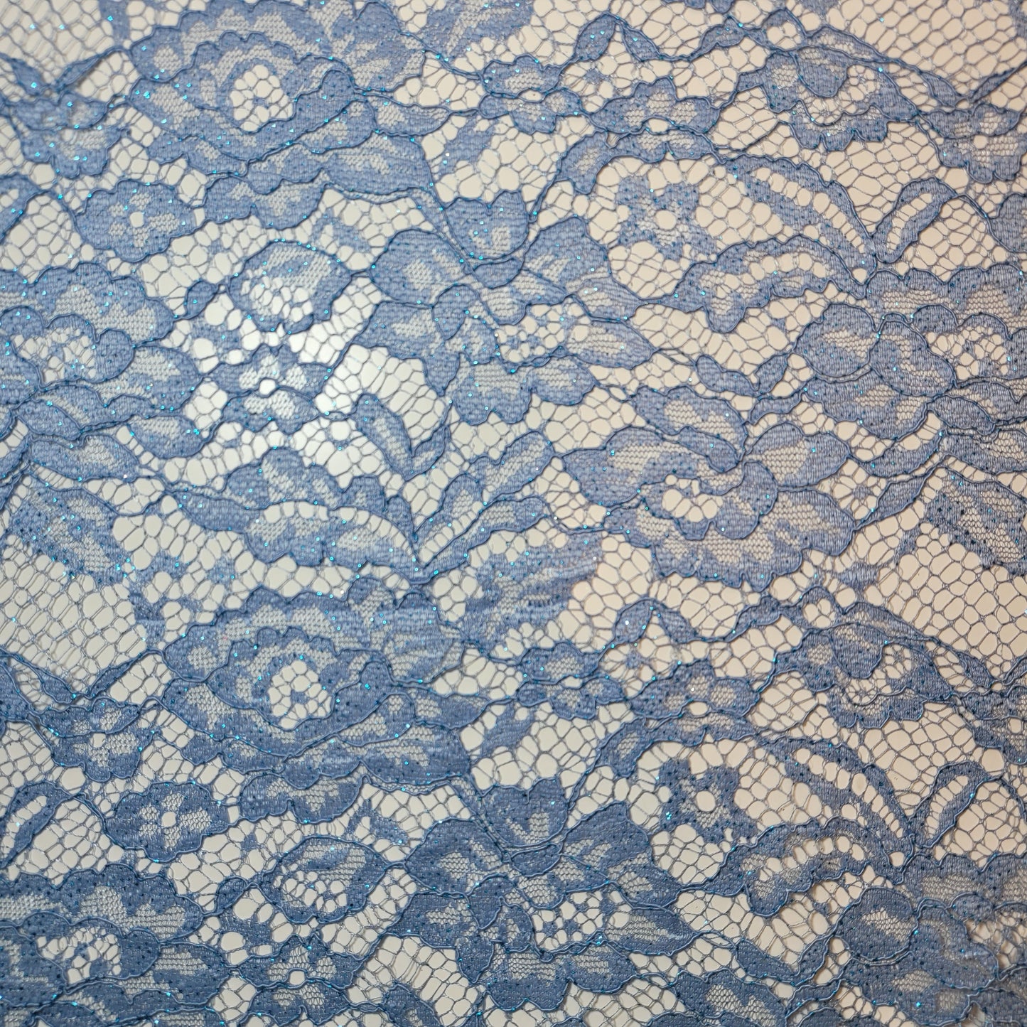Floral Bridal Lace Fabric – 58" Wide Polyester Mesh & Elastane Blend Dress Material by the Meter