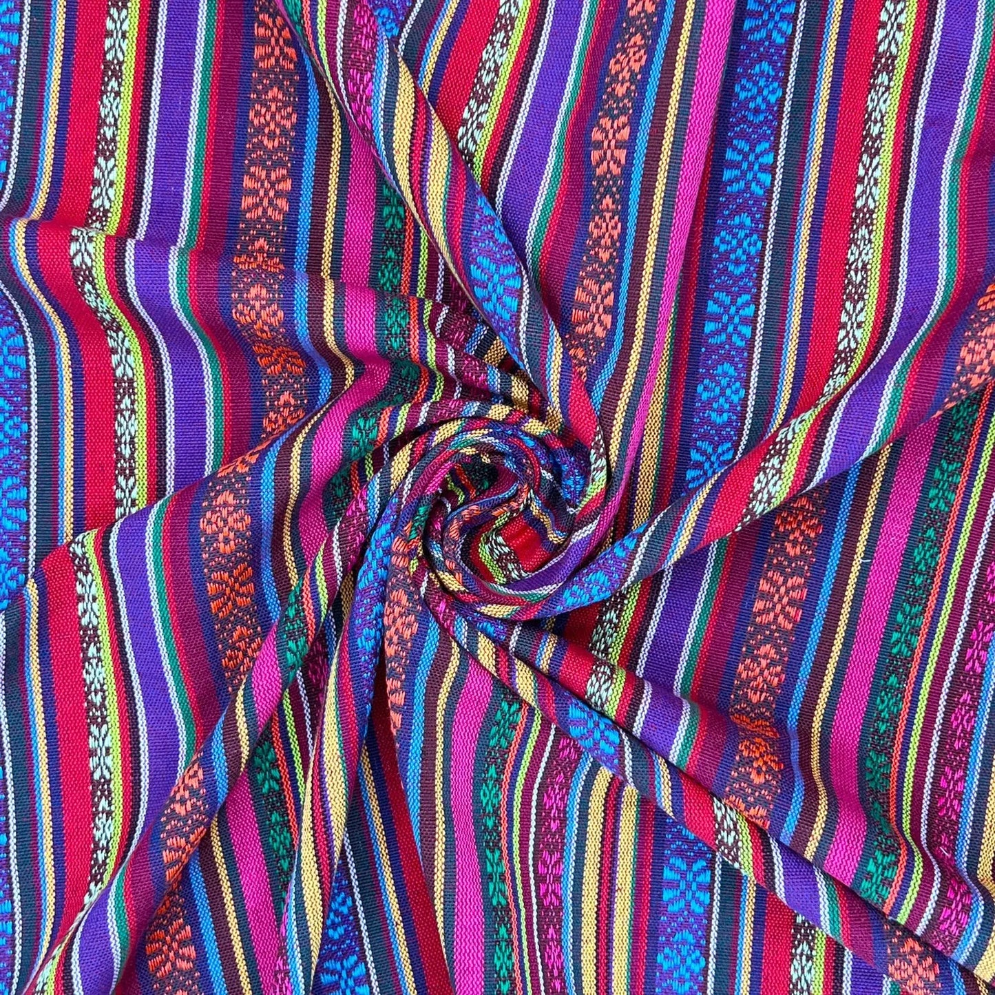 Mexicana Tapestry Stripe Fabric | Colour Woven Tapestry 142cm Wide – 15M Roll