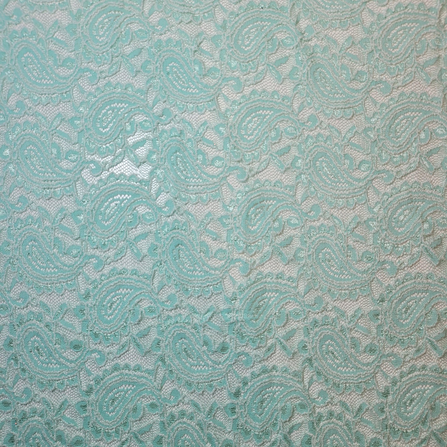 Floral Bridal Lace Fabric – 58" Wide Polyester Mesh & Elastane Blend Dress Material by the Meter