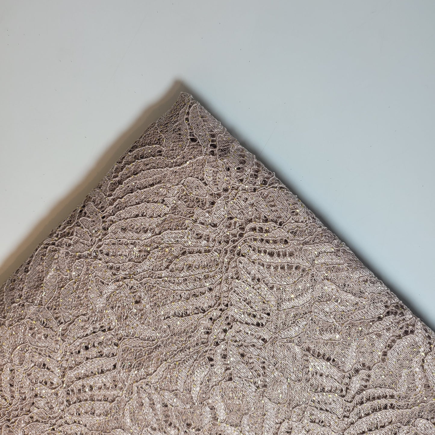 Floral Bridal Lace Fabric – 58" Wide Polyester Mesh & Elastane Blend Dress Material by the Meter