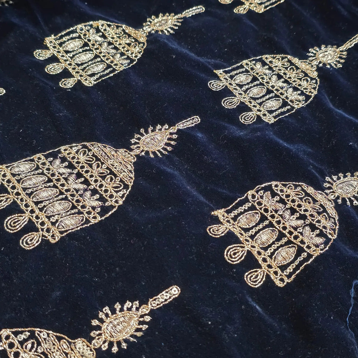 Navy Blue Jhumka