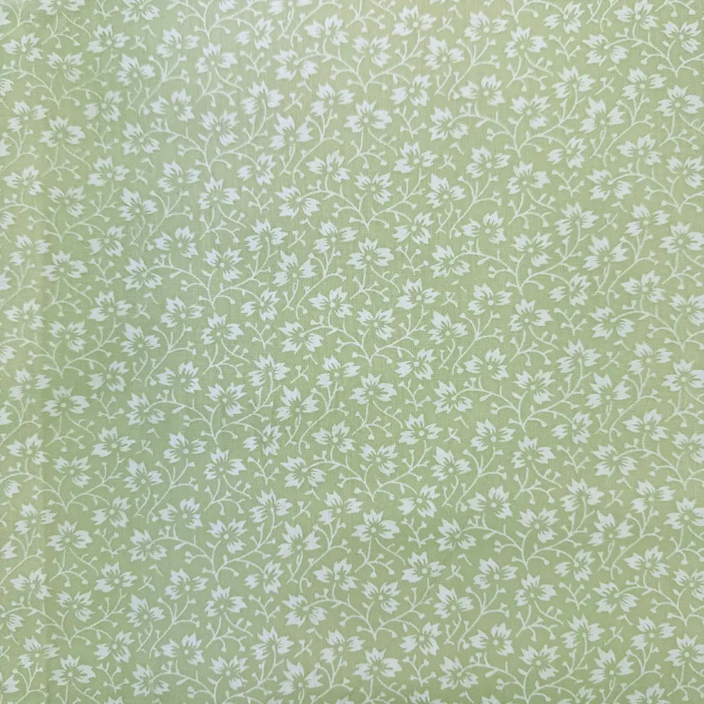 Ditsy Floral Paste Printed Polycotton Fabric | 44" (112cm) Wide Dressmaking & Craft Material β Sold by the Metre