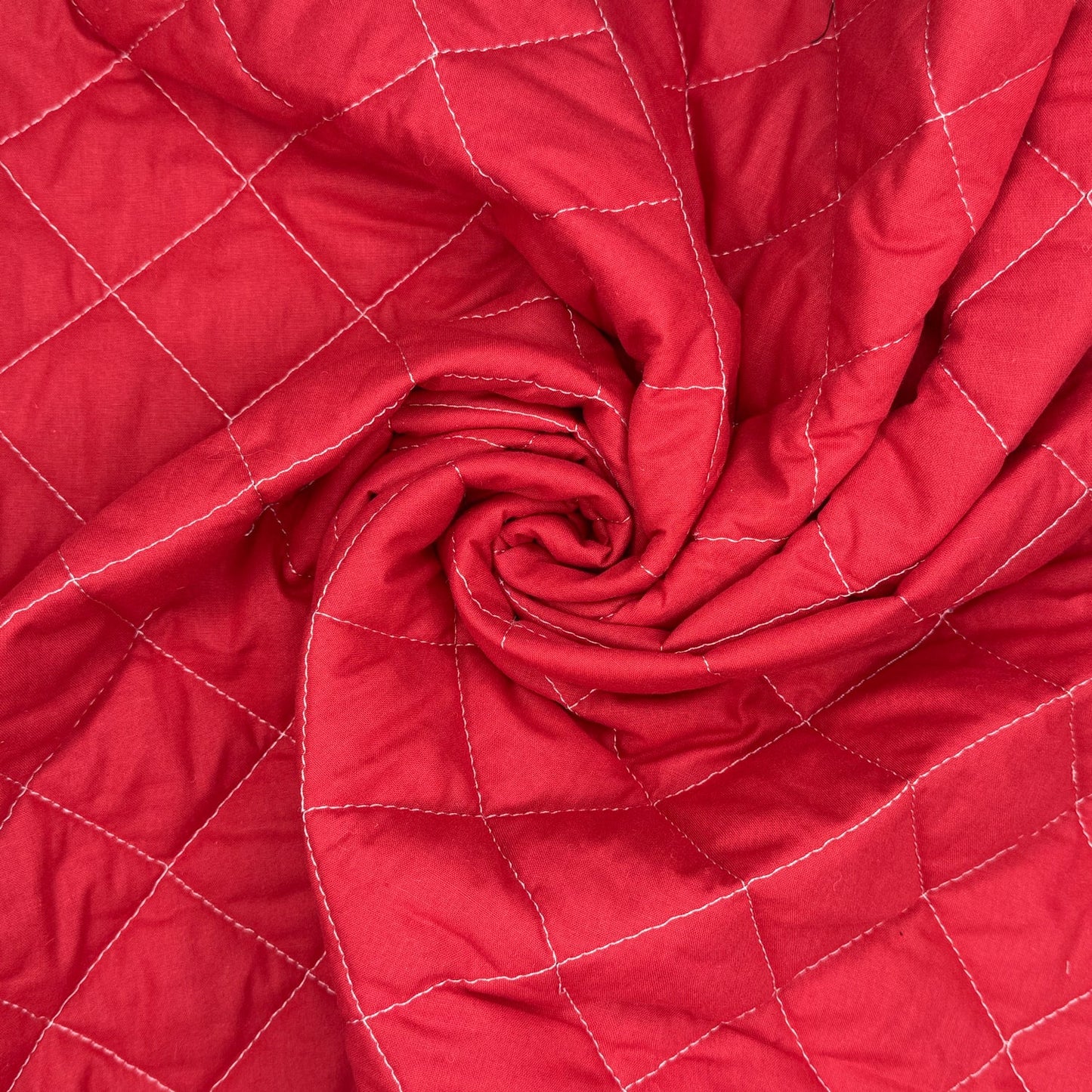 Quilted Polycotton Fabric | Diamond Quilted 45" (115cm) Wide with 2oz Wadding – Sold by the Meter