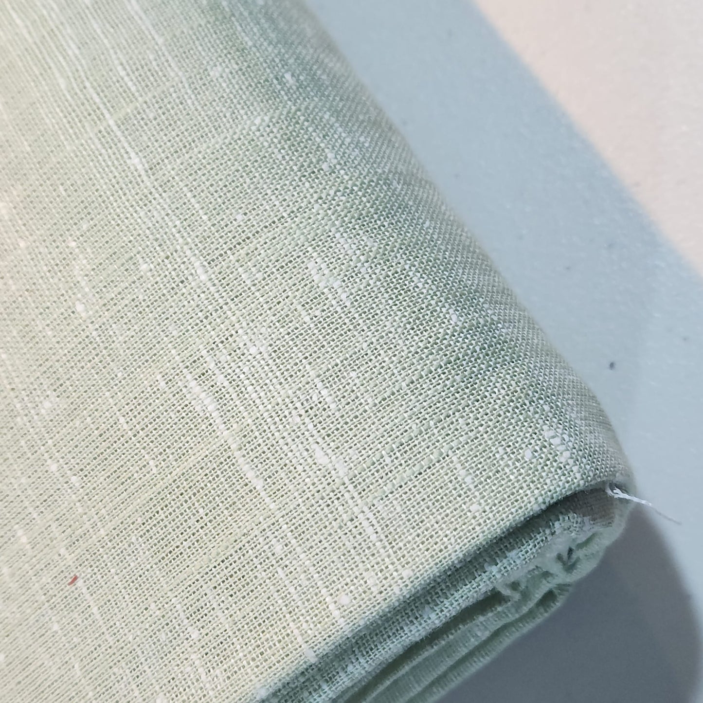 100% Natural Cotton Linen Mélange Fabric – 44" Wide Soft Dressmaking, Quilting & Craft Material by the Meter - Textile Station