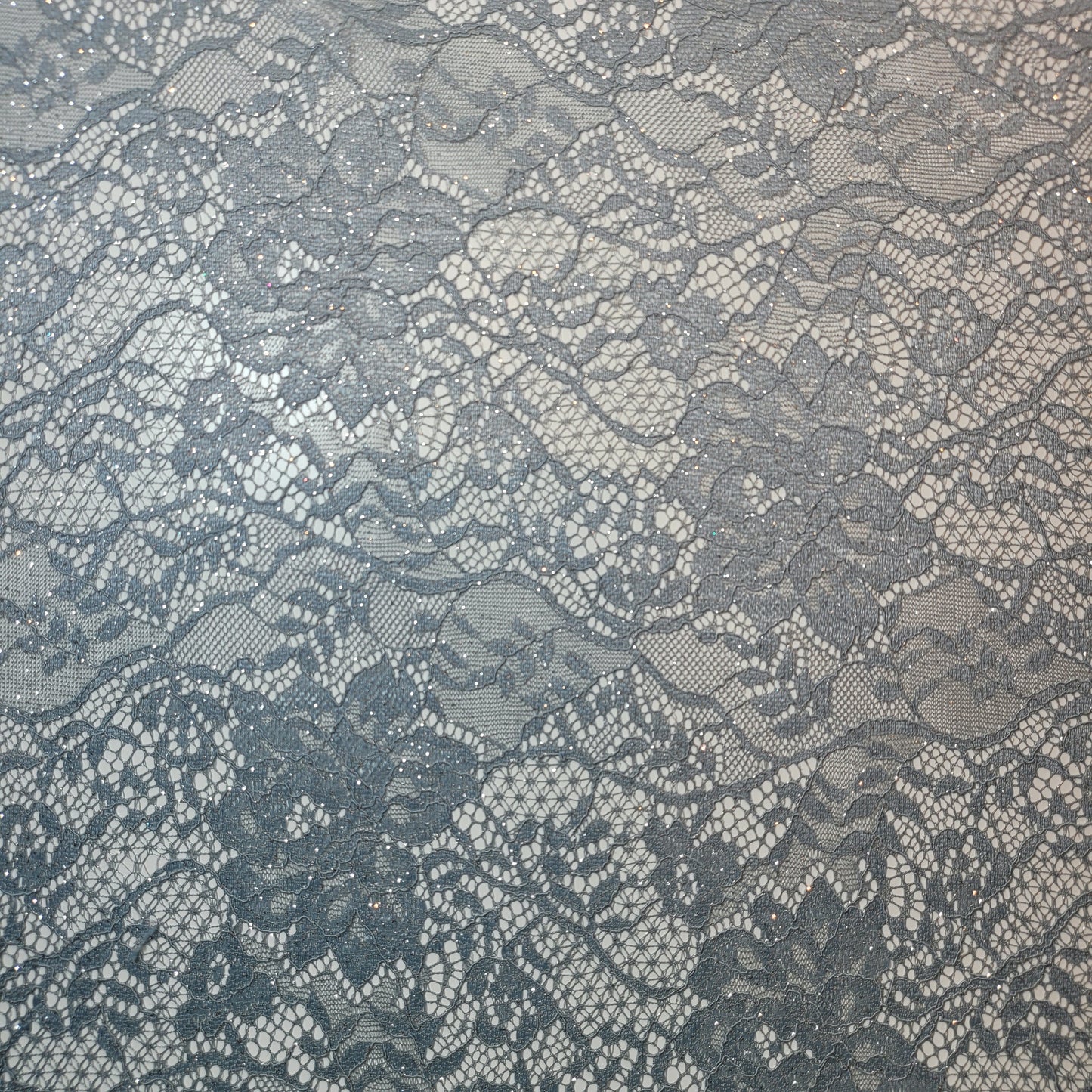 Floral Bridal Lace Fabric – 58" Wide Polyester Mesh & Elastane Blend Dress Material by the Meter