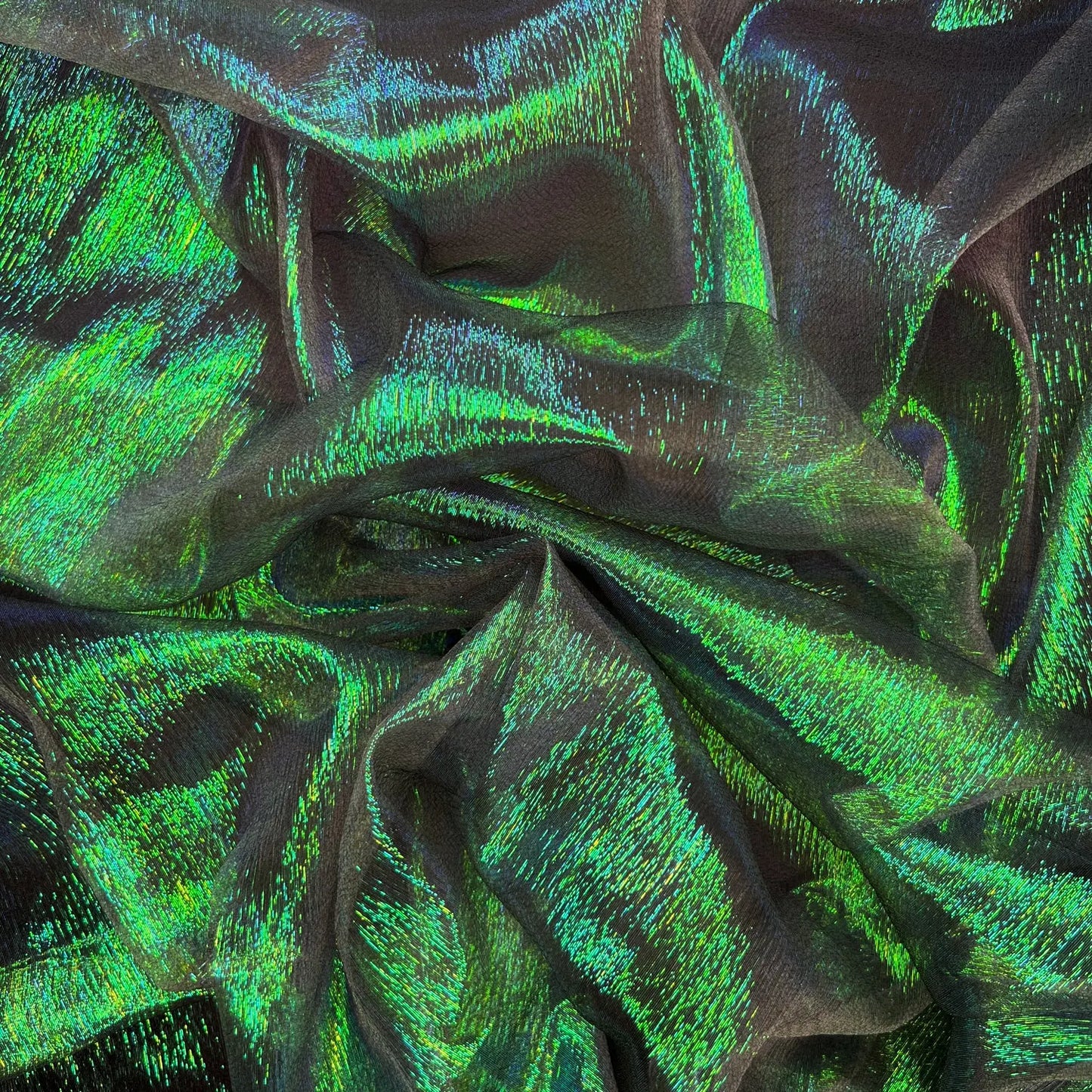 Shimmer Rainbow Organza Fabric | Sheer Shimmer 51" (130cm) Wide β Sold by the Meter
