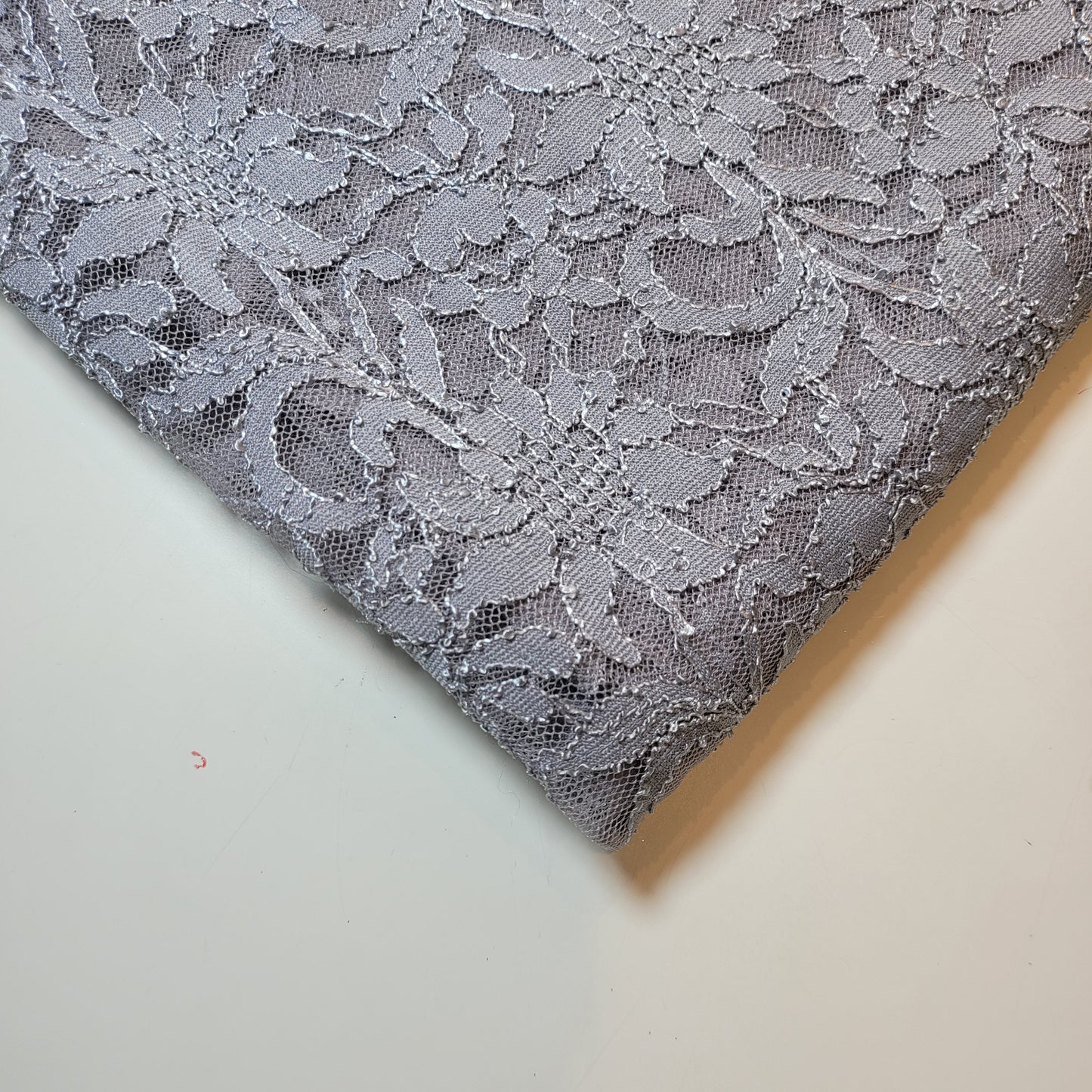 Floral Bridal Lace Fabric – 58" Wide Polyester Mesh & Elastane Blend Dress Material by the Meter