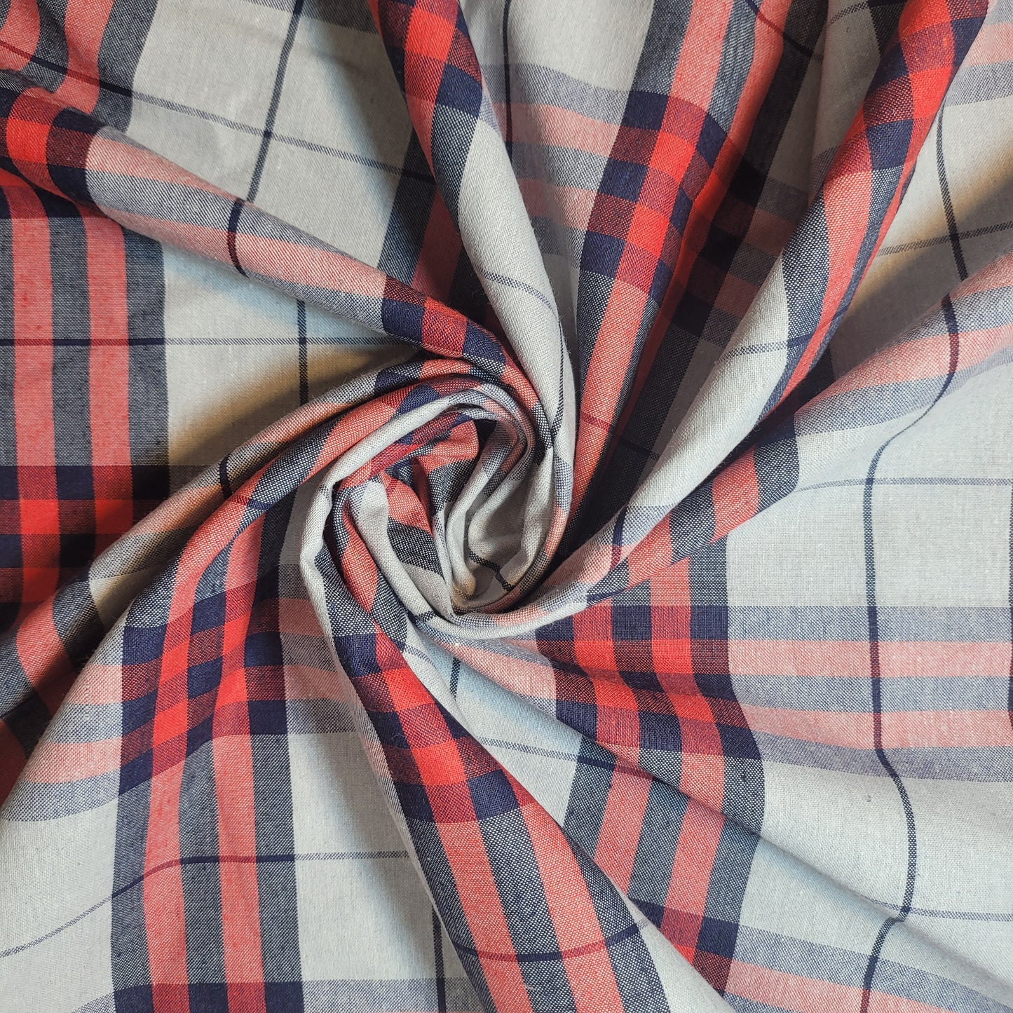 100% Cotton Tartan & Check Plaid Fabric – 58" Wide Stripe Dress, Quilting & Craft Material by the Metre