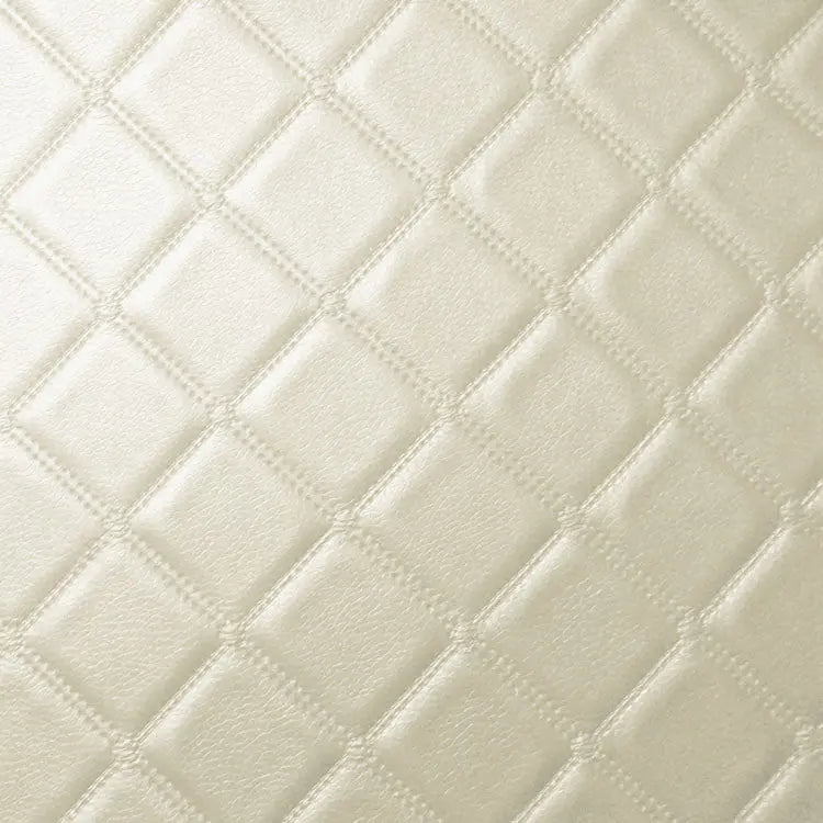 Flame Retardant Upholstery Vinyl Leatherette Trellis Diamond Pattern | PVC 140cm Wide β Sold by the Meter