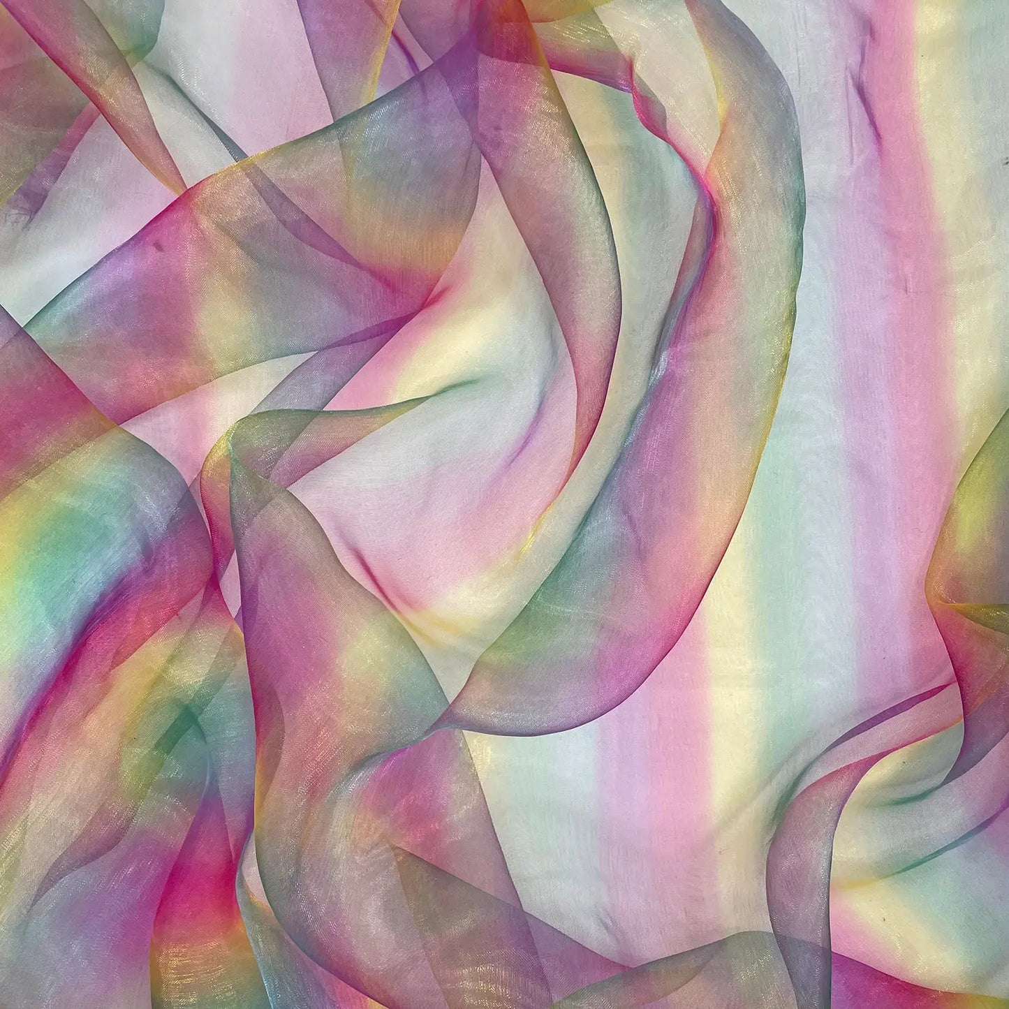 Rainbow & Unicorn Organza Fabric | Sheer Organza 59" (150cm) Wide β Sold by the Meter