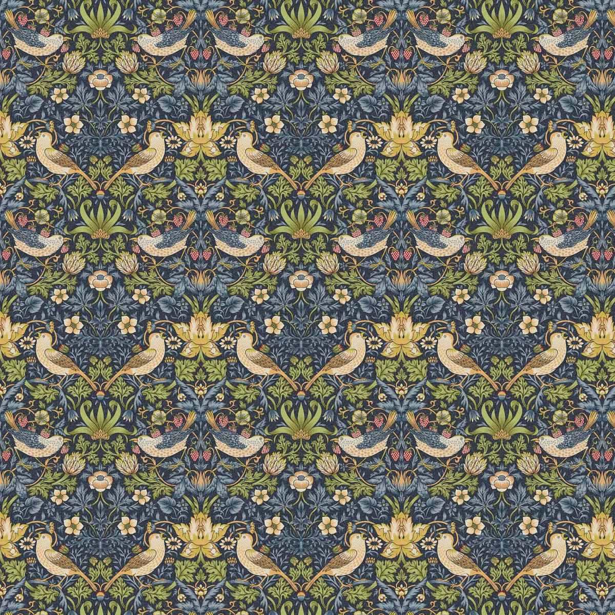 Strawberry Thief Navy (WMP013)