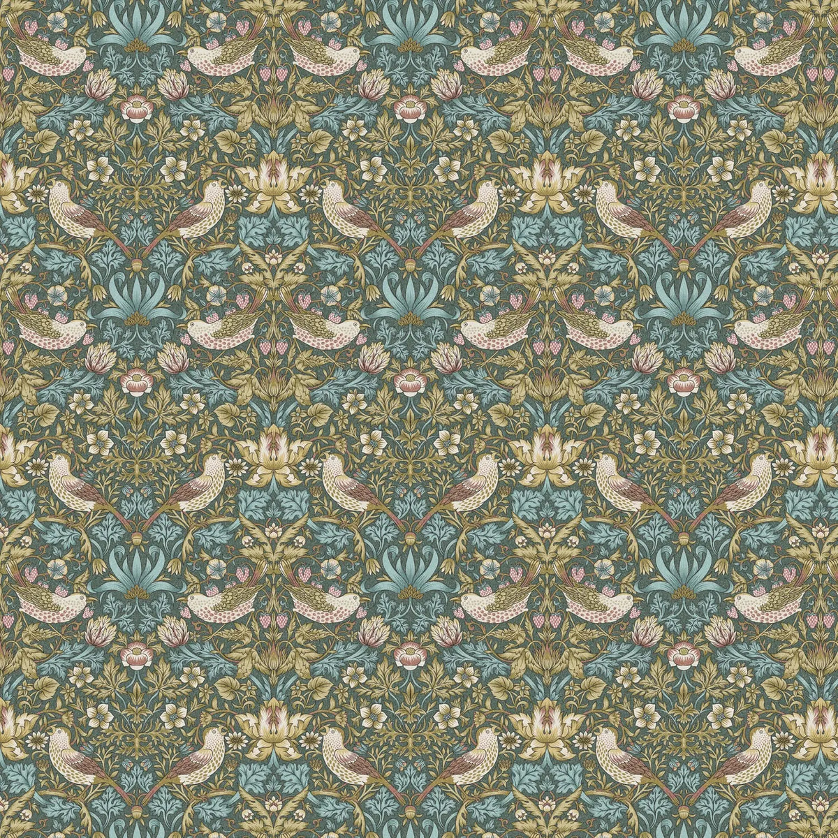Strawberry Thief Teal (WMP016)