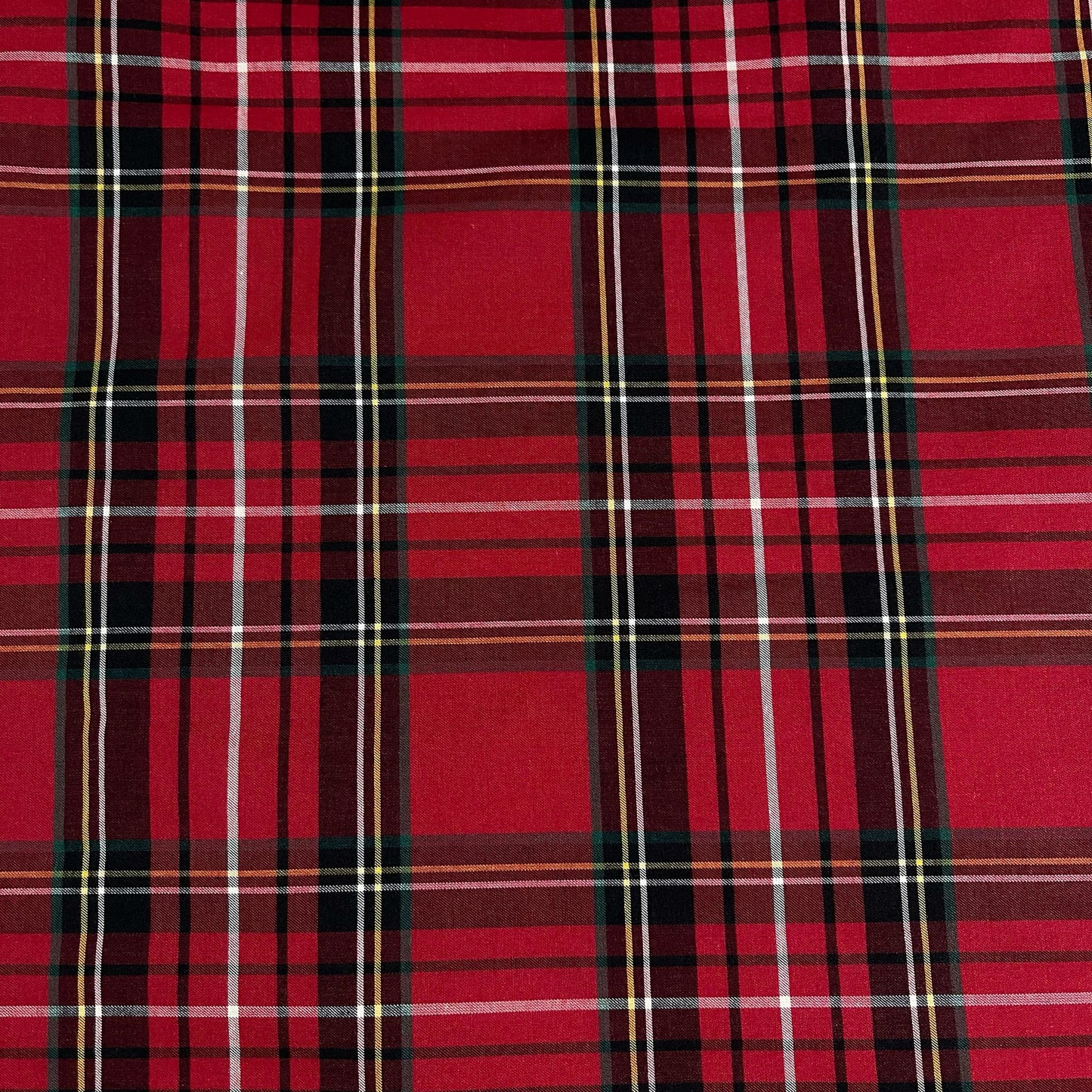 100% Cotton Tartan & Check Plaid Fabric – 58" Wide Stripe Dress, Quilting & Craft Material by the Metre