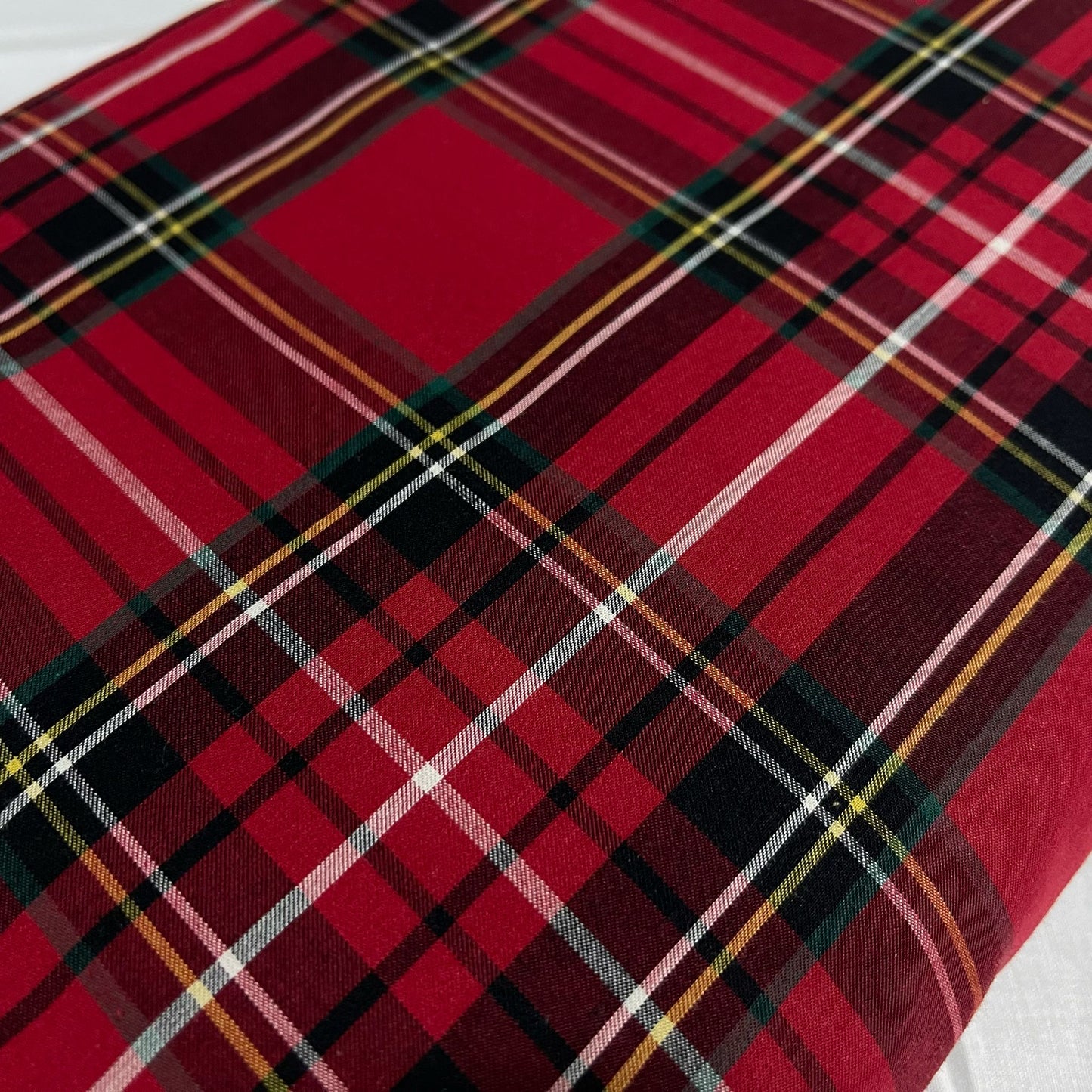 100% Cotton Tartan & Check Plaid Fabric – 58" Wide Stripe Dress, Quilting & Craft Material by the Metre
