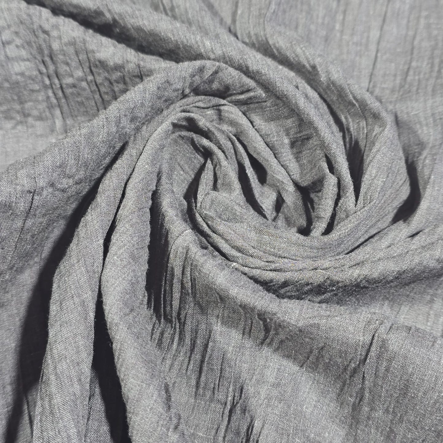 Taupe 100% Cotton Crush Fabric Crinkle Craft Dress Costume Material 50 " By The Meter