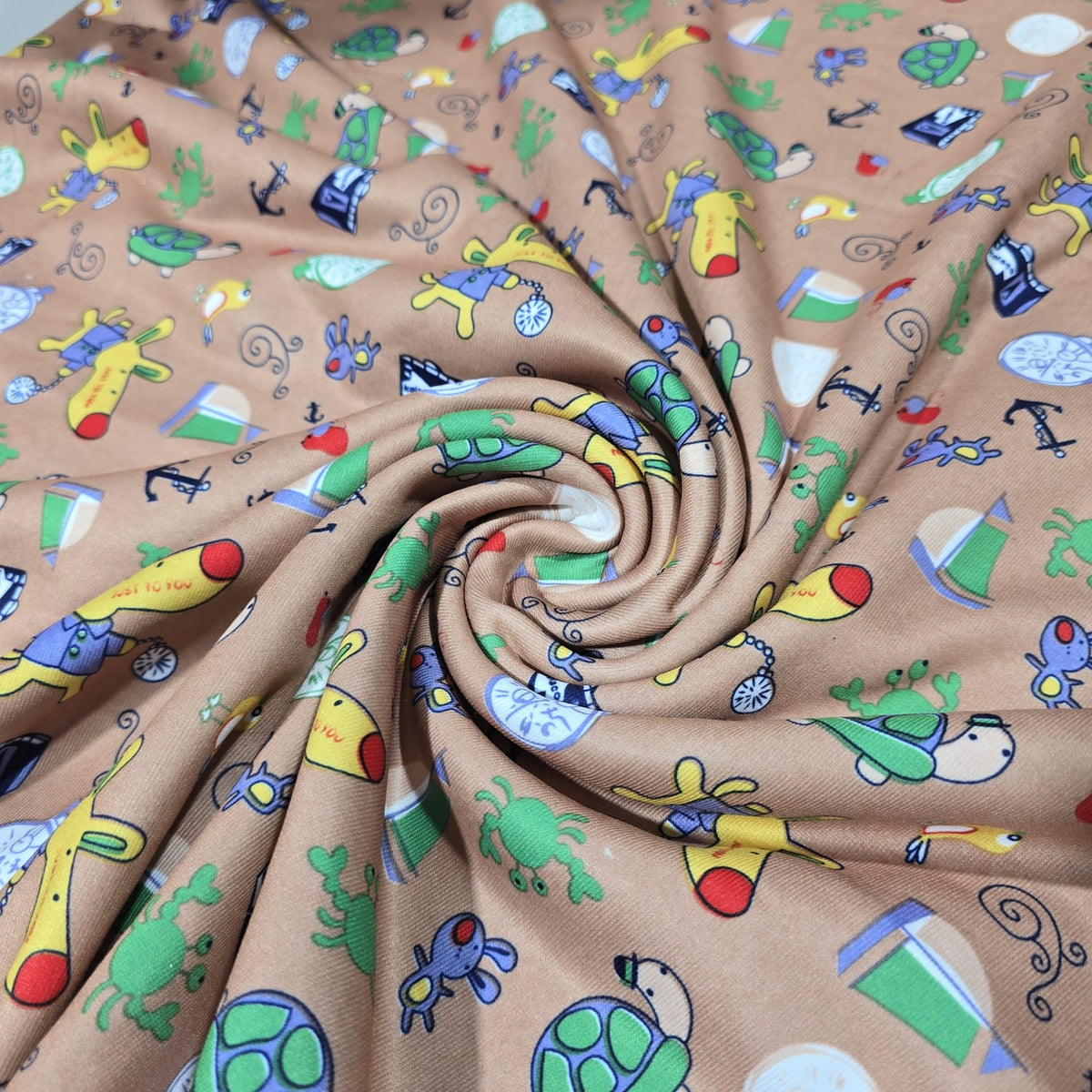 Beige / Kids Nautical Single Fleece