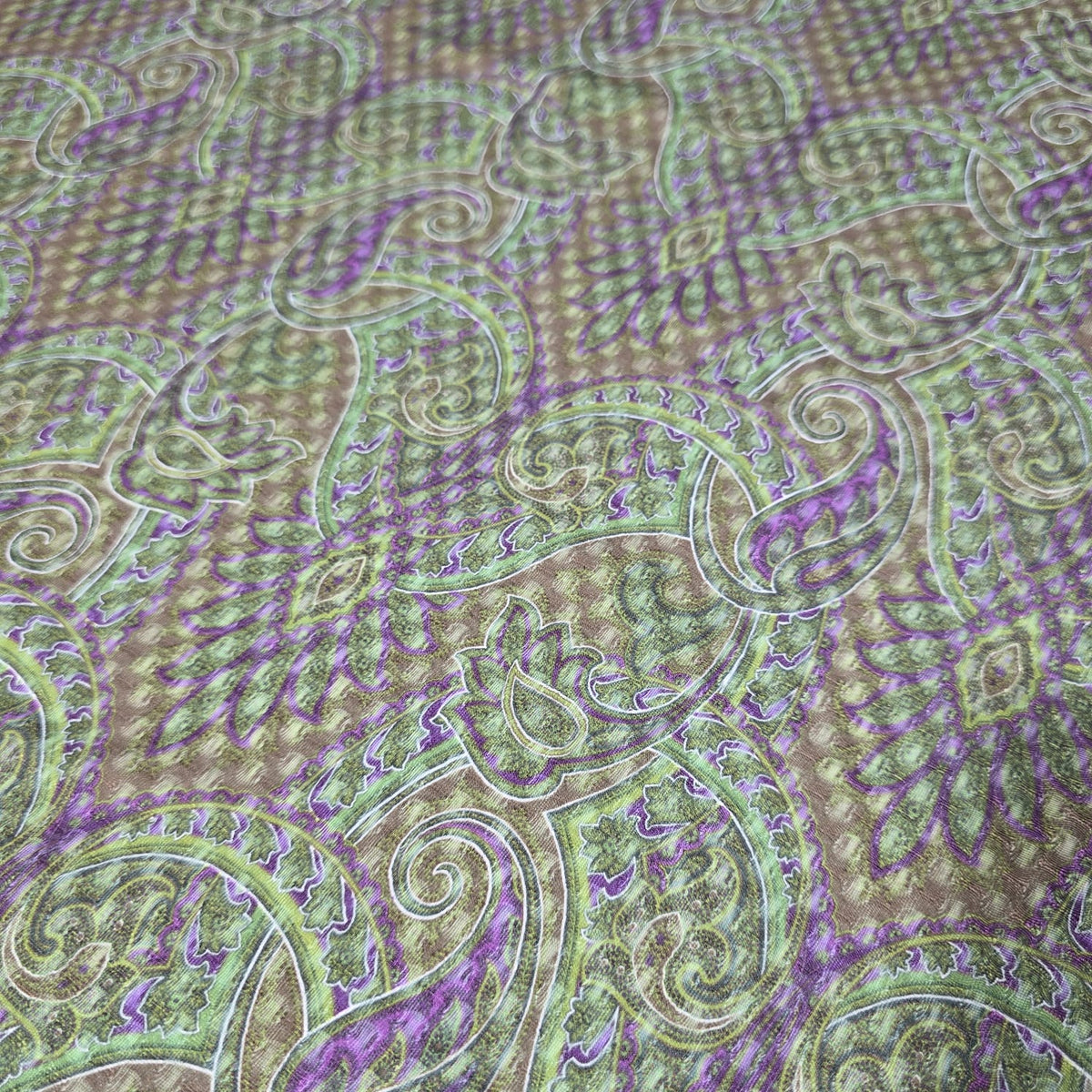 Purple & Green / Paisley