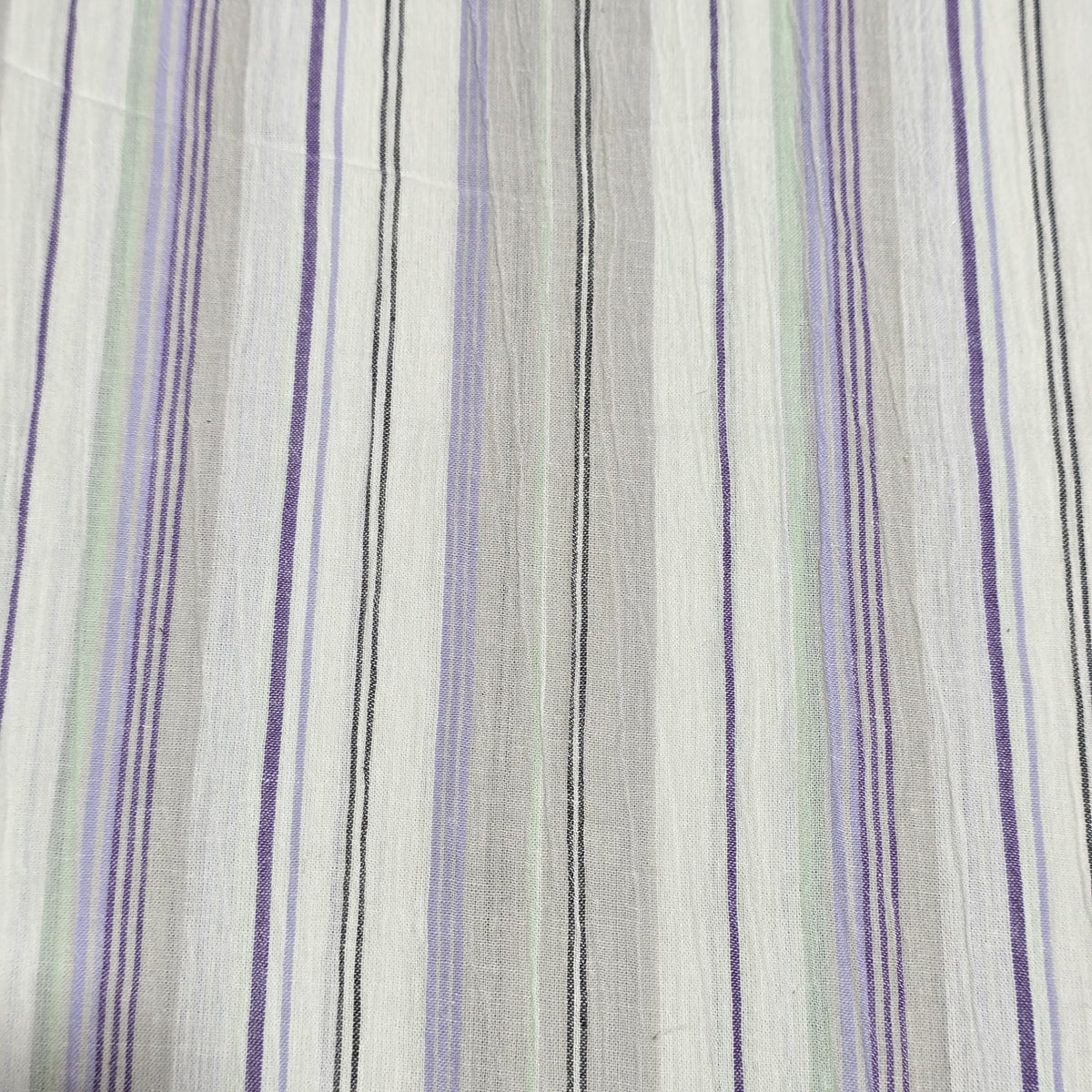 White & Lavender Woven Stripe