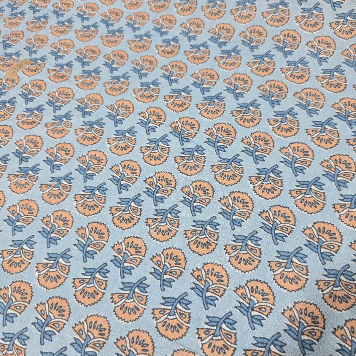 Blue & Peach