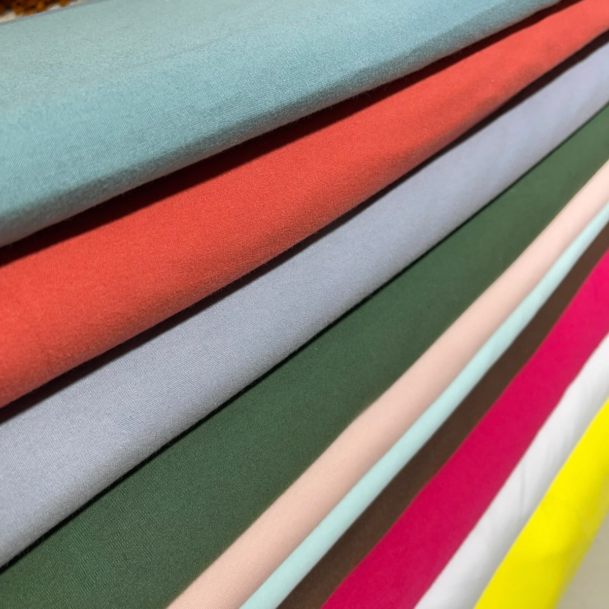 Clearance 100% Knitted Jersey Cotton Stretch Interlock Fabric Material 58" Wide By The Meter