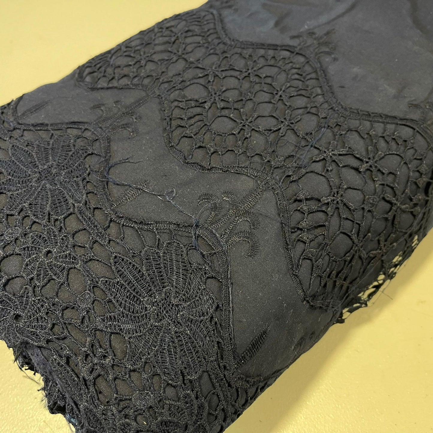 Cotton Floral Embroidery Fabric – Broderie Anglaise Lace Dress & Craft Material, 44" Wide