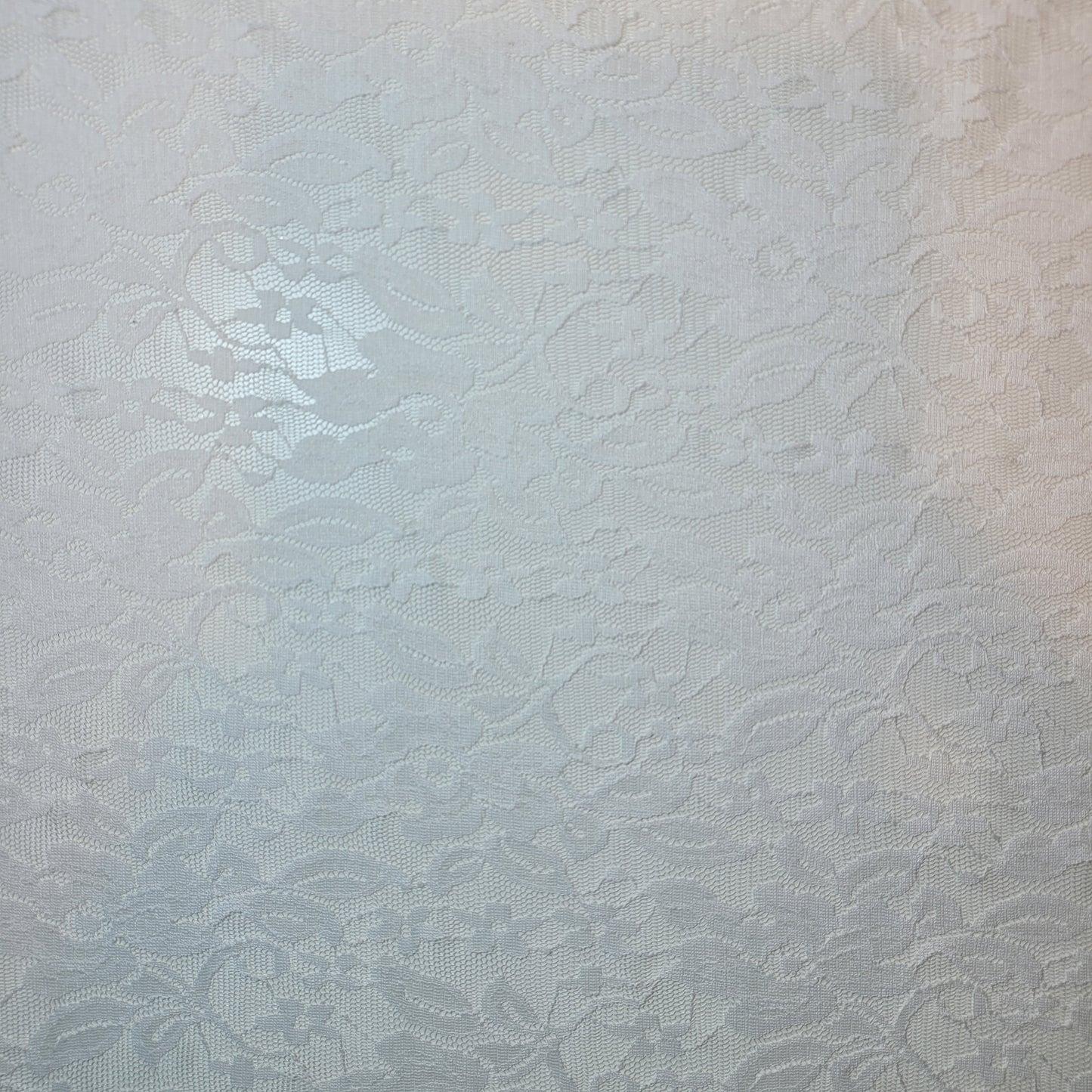 Floral Bridal Lace Fabric – 58" Wide Polyester Mesh & Elastane Blend Dress Material by the Meter