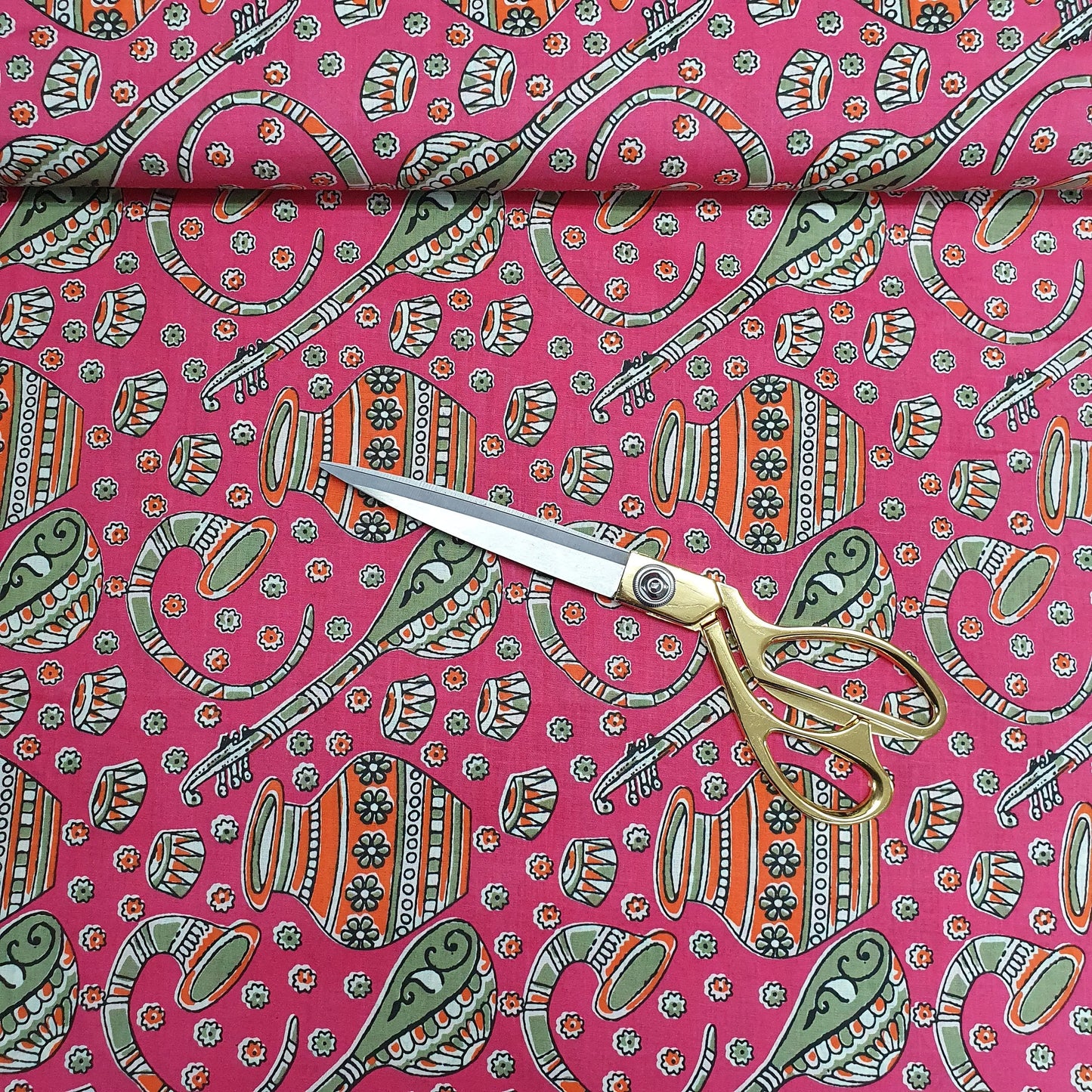 100% Cotton Digital Floral Print Lawn Fabric | 44" (112cm) Wide Soft Touch Indian Design Dressmaking & Craft Material β Sold by the Metre