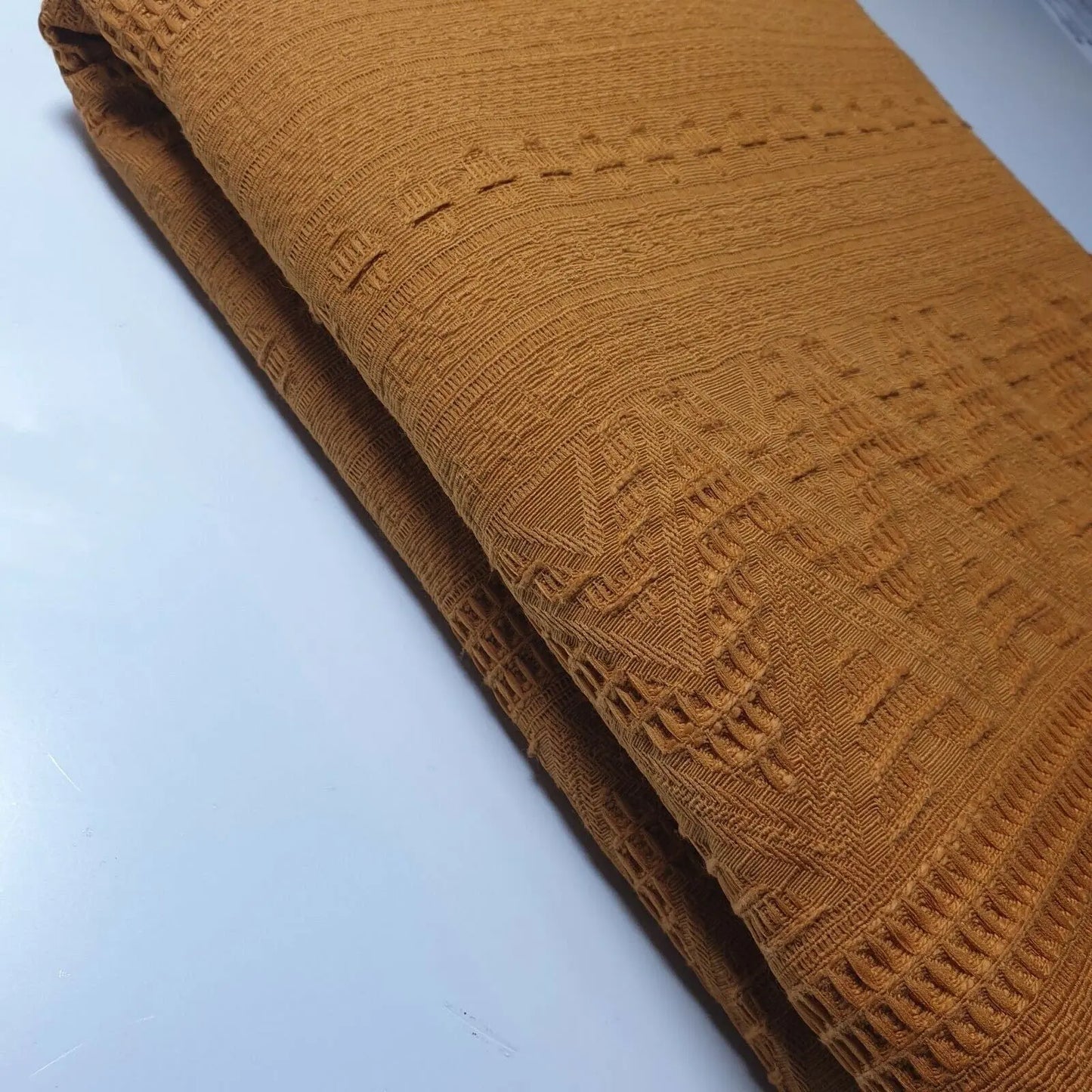 Ochre Mustard Yellow 100% Cotton Fabric | 58" (147cm) Wide Dressmaking, Curtain, Upholstery & Craft Material β Sold by the Metre