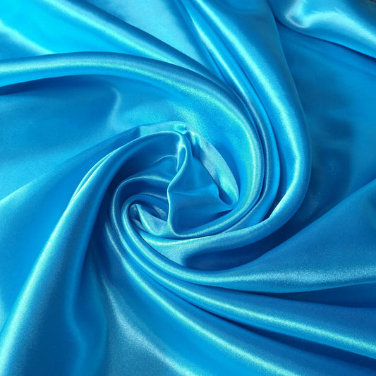 Luxury Poly Silk Satin Fabric – 58” Wide | Smooth, Shiny, Plain Material for Dressmaking, Crafts & Weddings – Sold by the Metre (EPR) - Textile Station