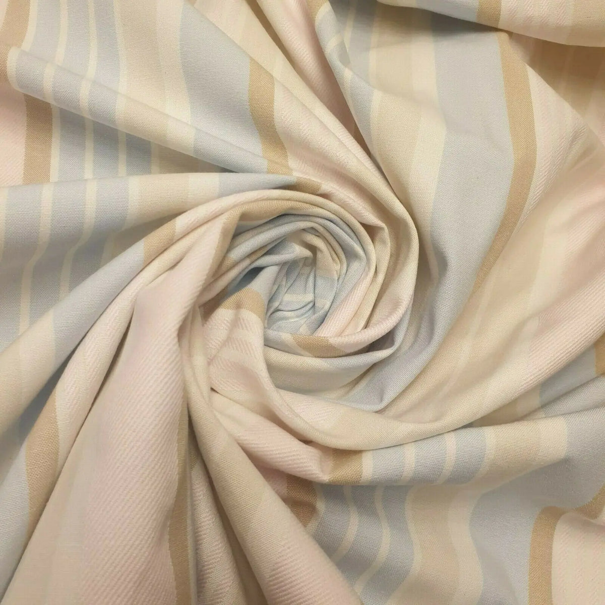 Pink White Blue Beige Stripe