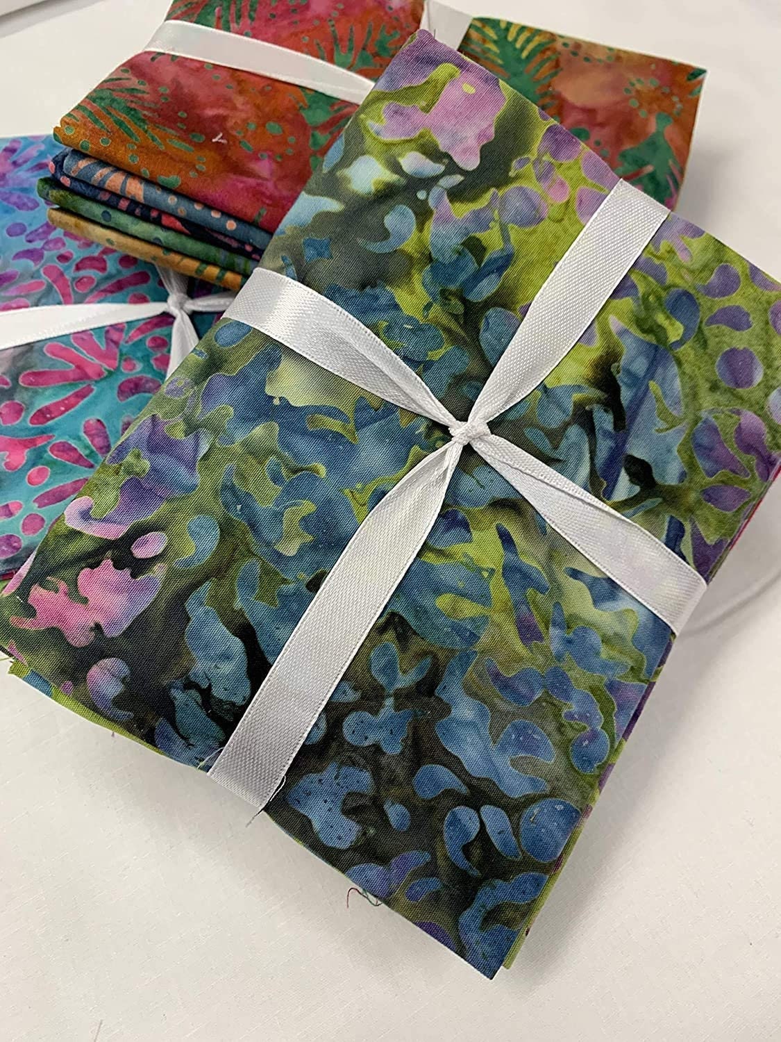 Batik Premium Printed Fat Quarter Bundles 100% Cotton Fabric Print Quilting Craft Fabric Multi (5 Pack) - Textile Station