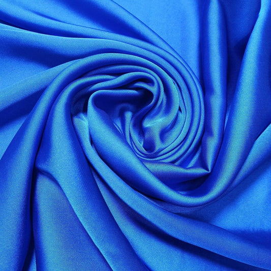 Silky Charmeuse Satin Fabric – 44" Wide Luxury Glossy Silk-Like Weave for Bridal Dress, Draping & Décor