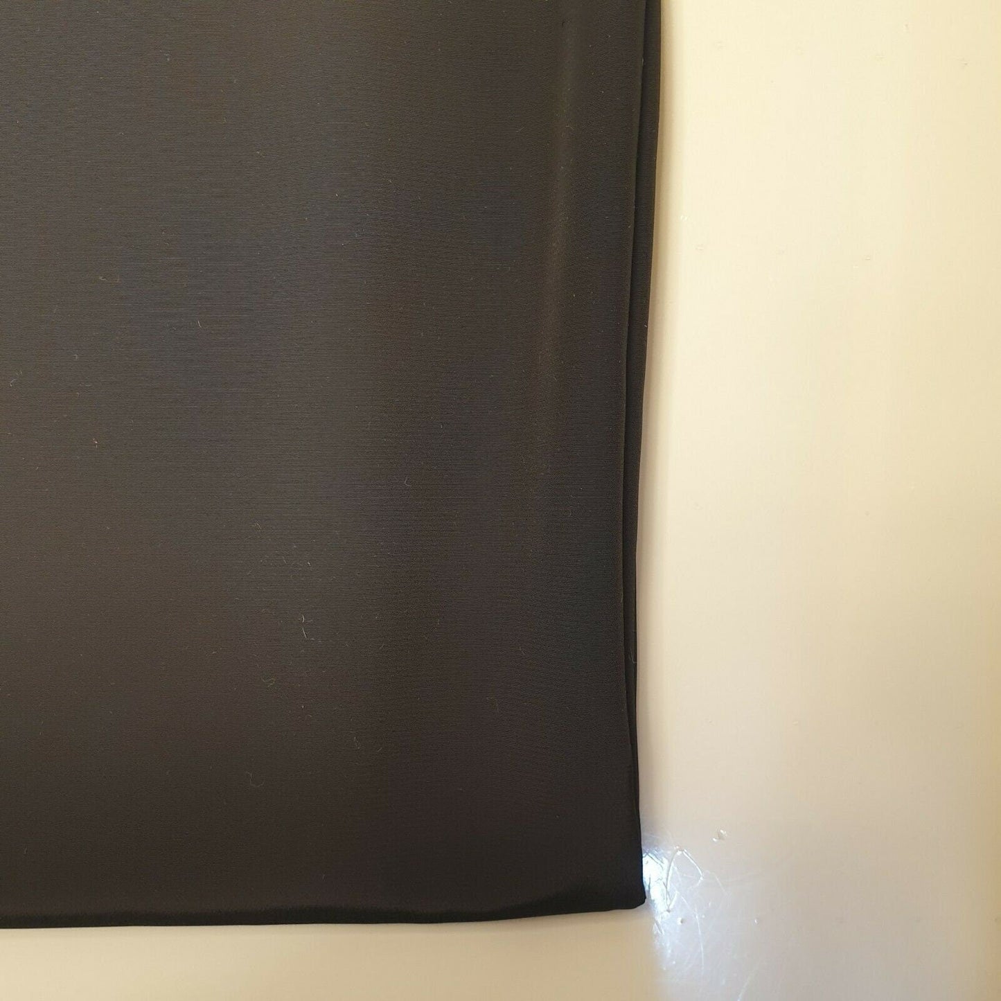 Black Premium Crepe DE Chine Fabric Silky Plain Dyed Dress Craft 150cm Wide